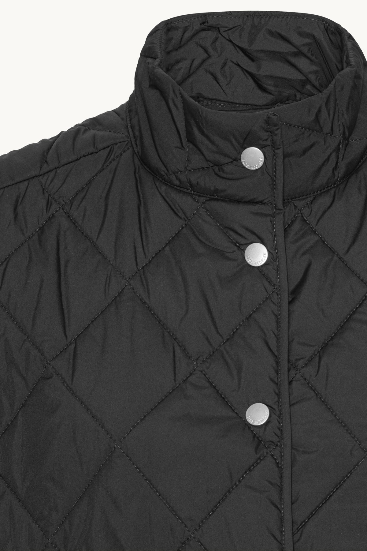 Kort Quiltet Vest - Dark Indigo