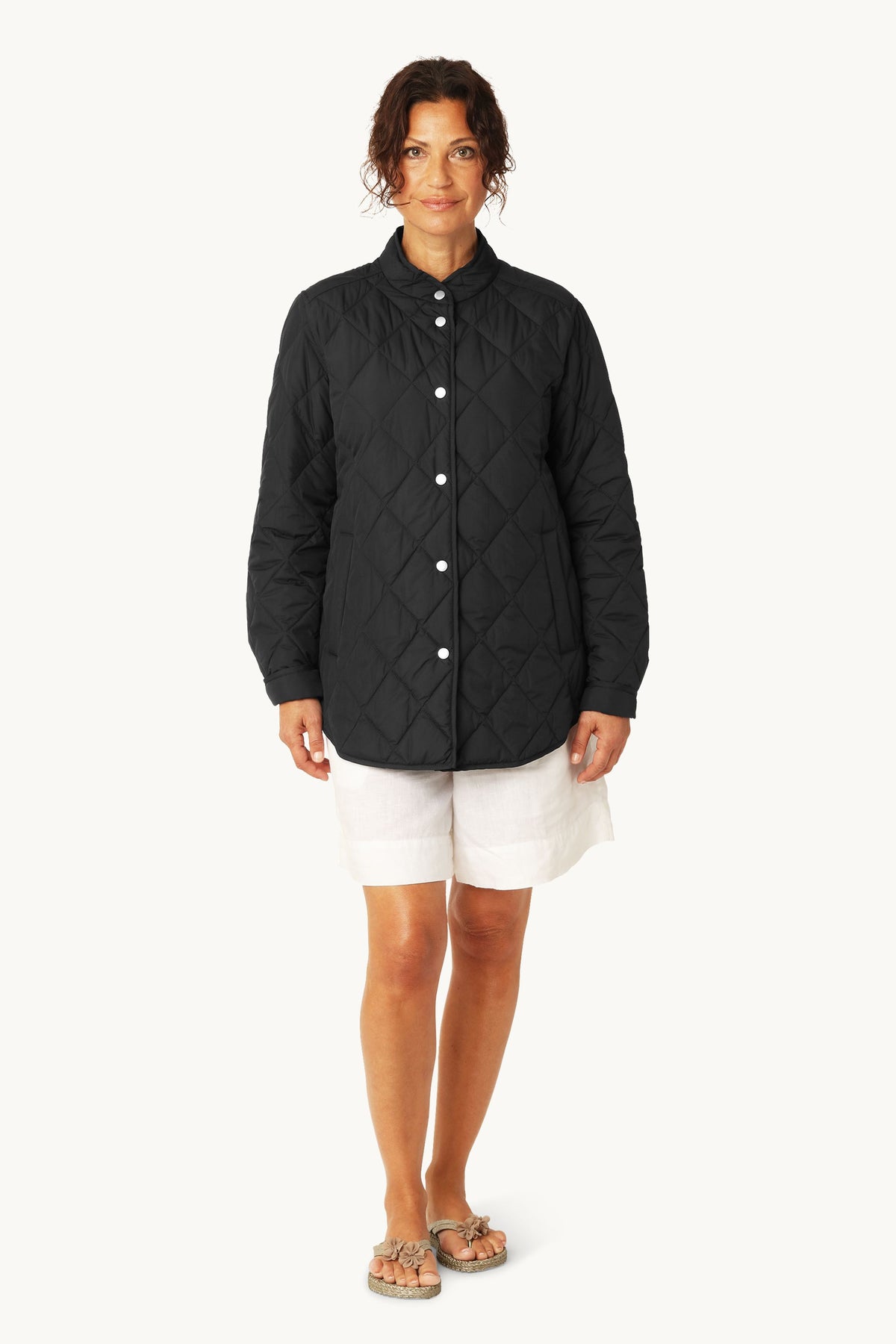 Quiltet Skjortejakke - Dark Indigo