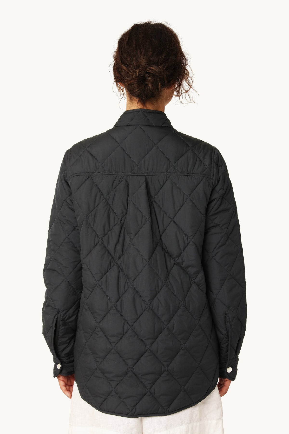 Quiltet Skjortejakke - Dark Indigo
