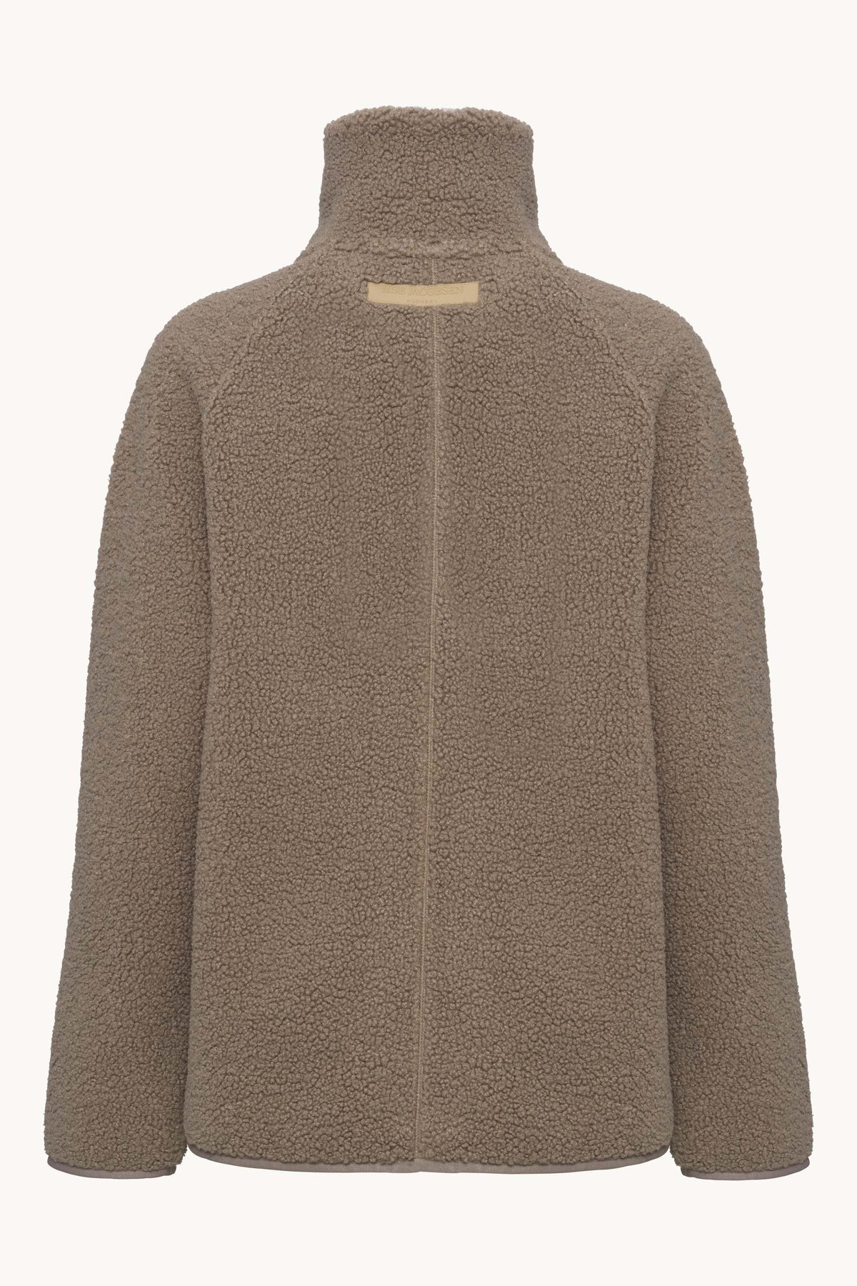 Kort Fleece Jakke - Greige