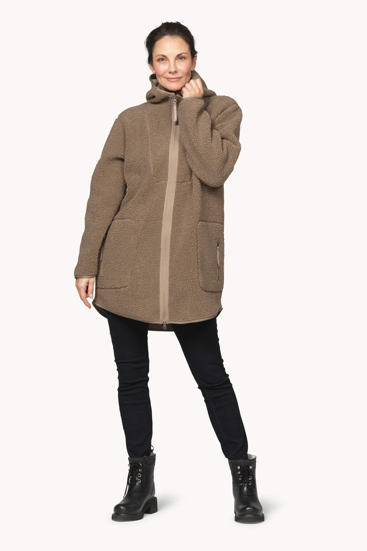 Fleece Jakke - Greige