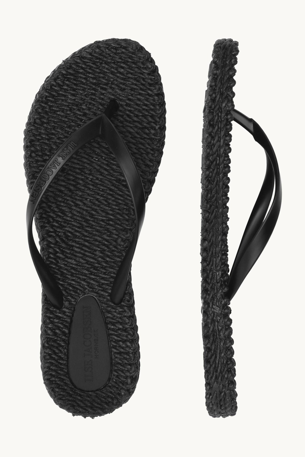 Flip Flops With Logo - Black