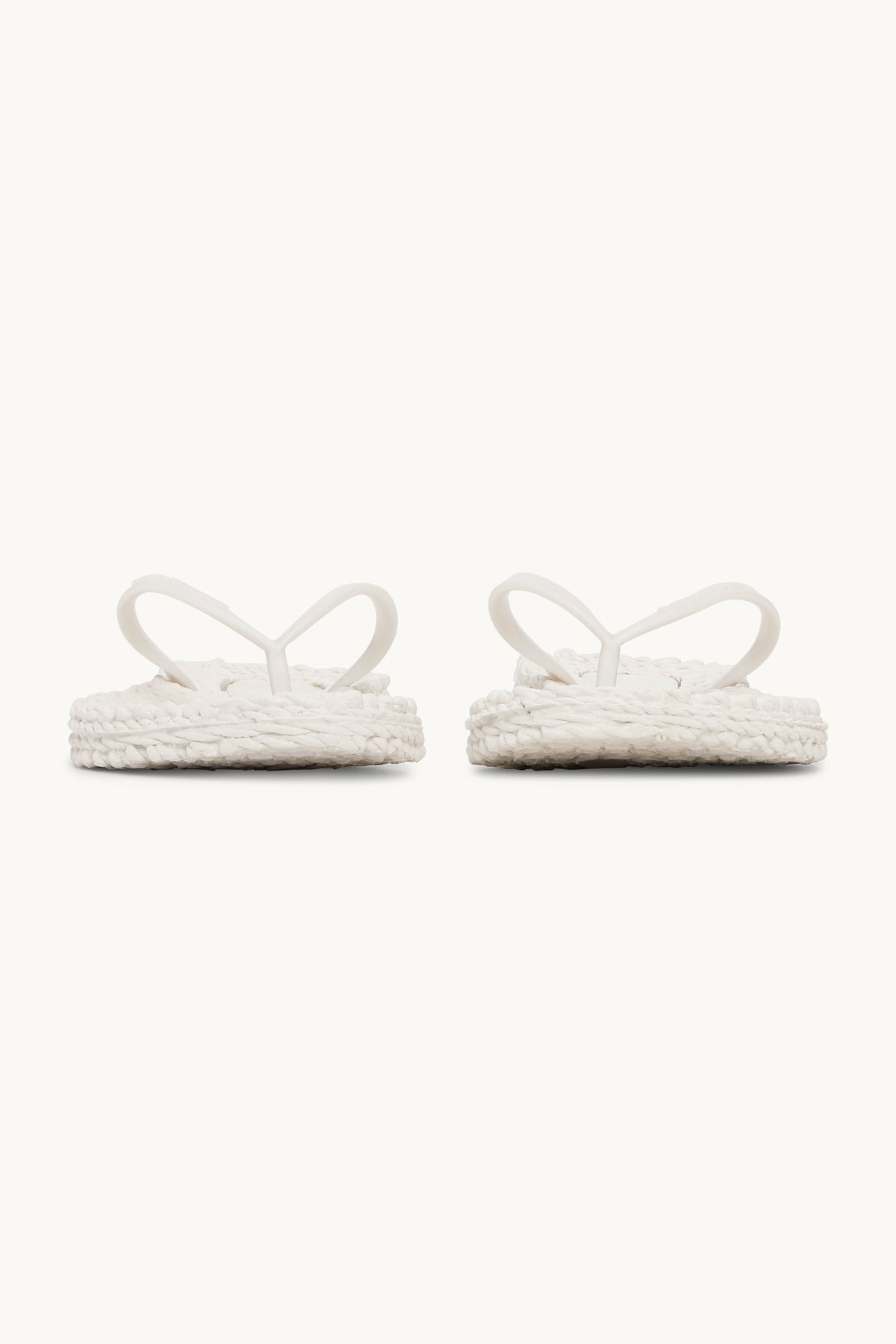 Flip Flops With Logo - Creme