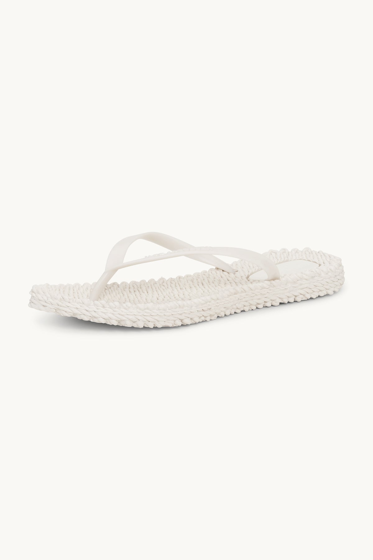 Flip Flops With Logo - Creme