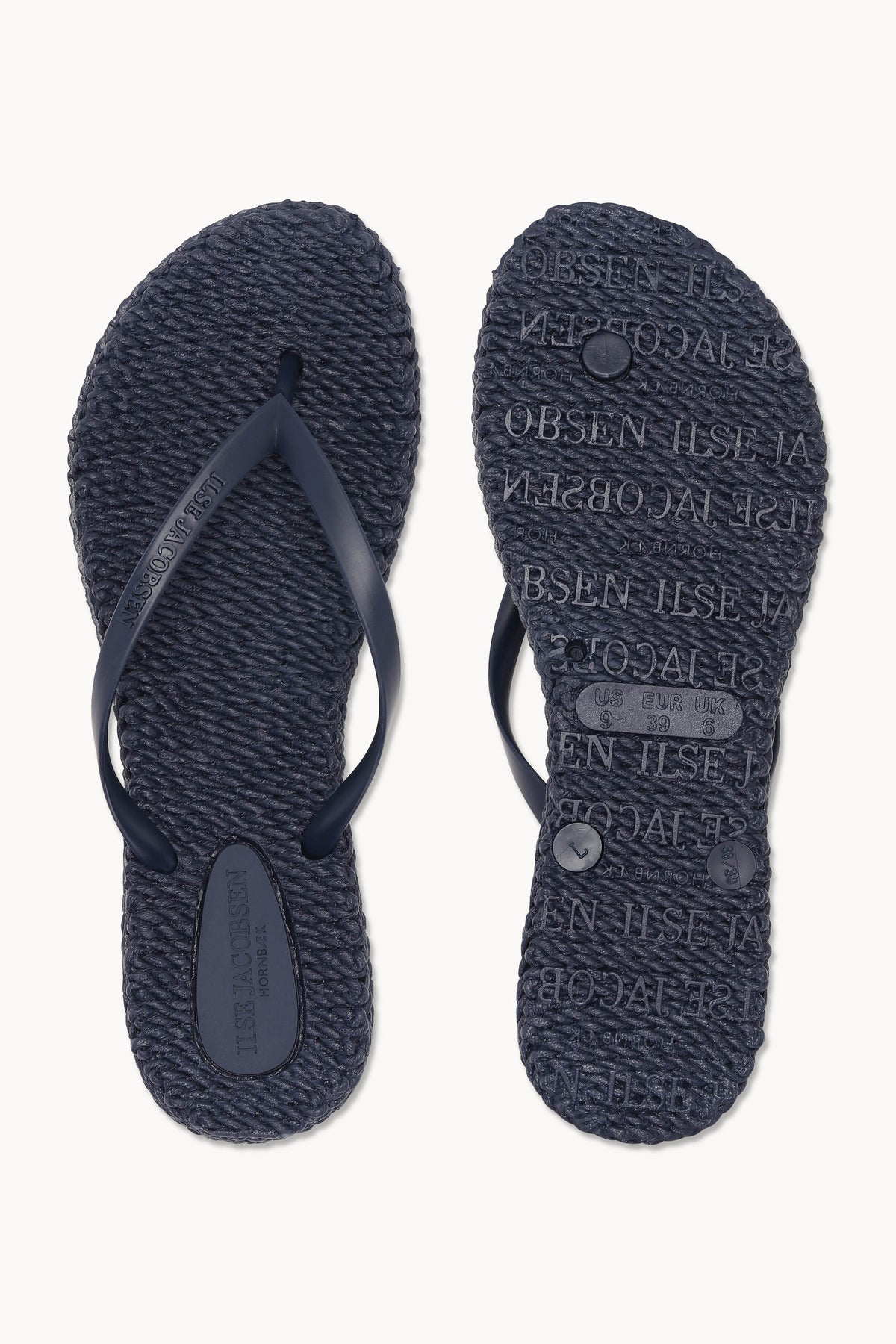 Flip Flops With Logo - Indigo