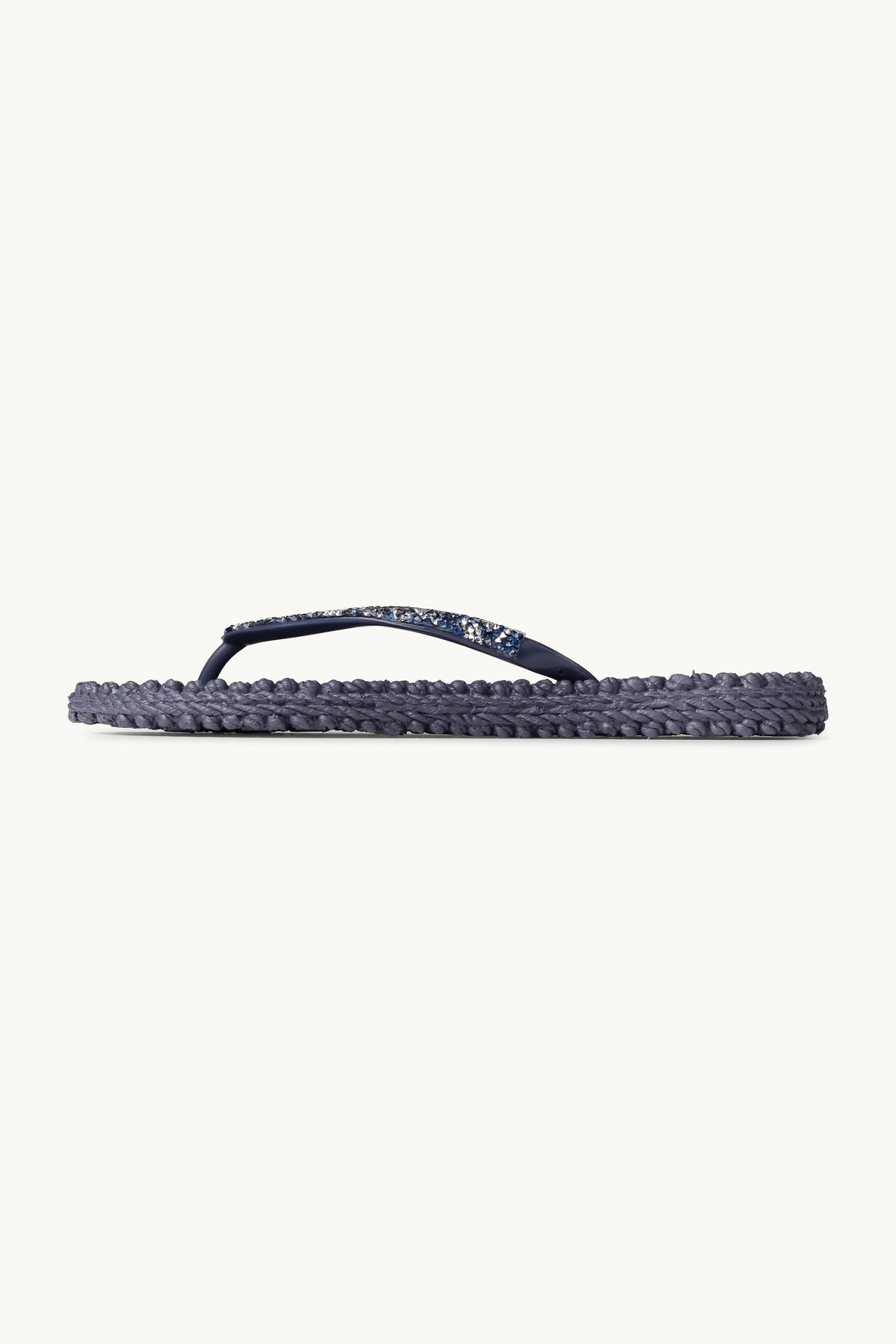 Flip Flops With Rhinestones - Ombre Blue