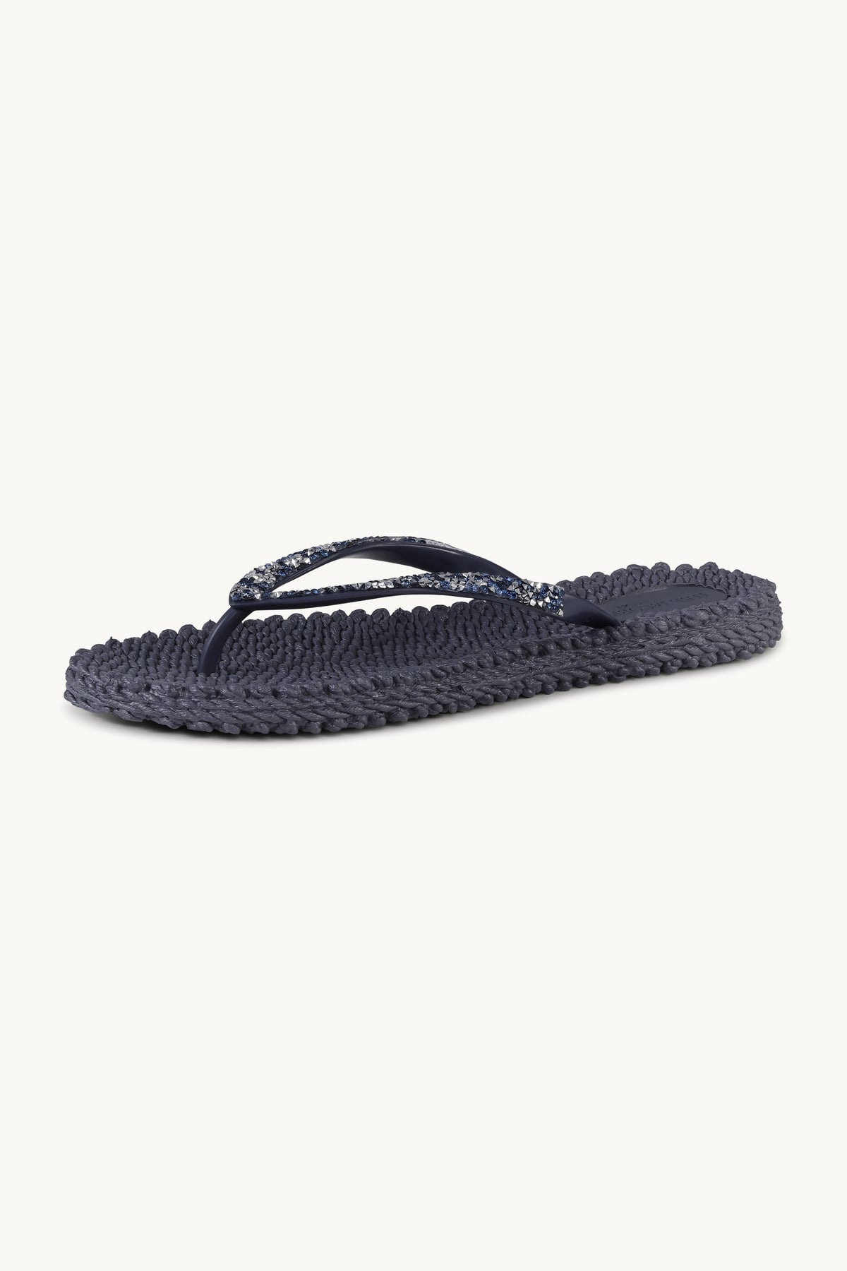 Flip Flops With Rhinestones - Ombre Blue