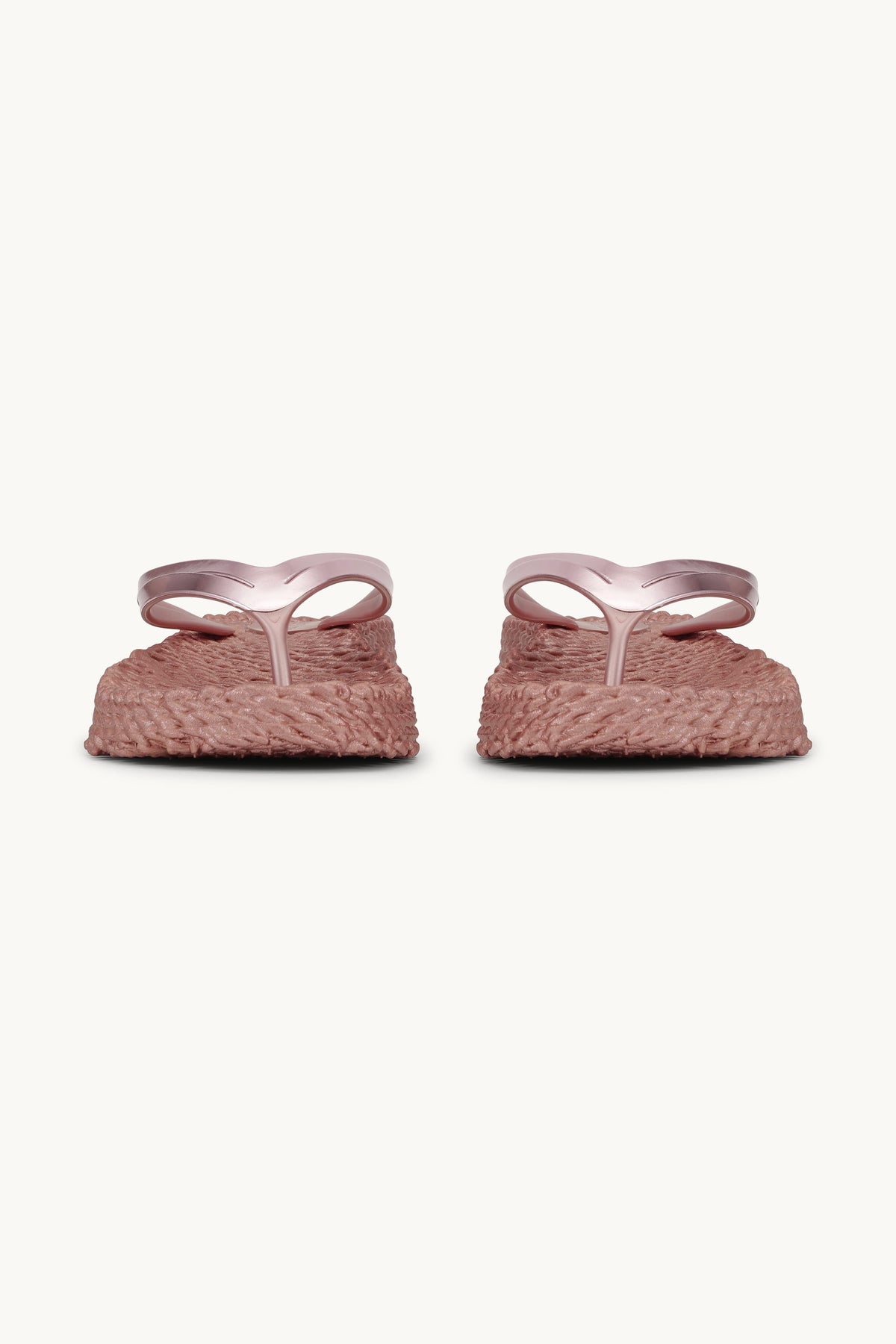 Platform Klipklapper Metallic - Rose Gold