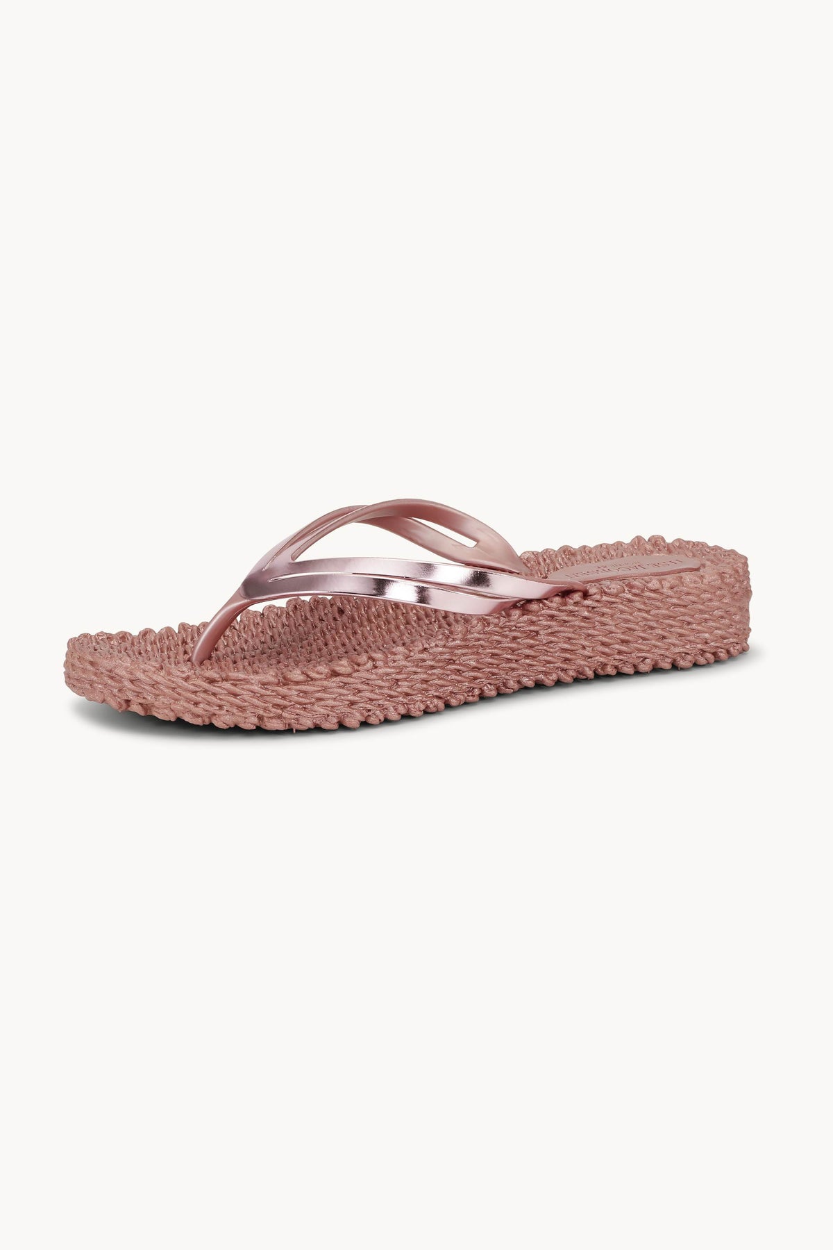 Platform Klipklapper Metallic - Rose Gold
