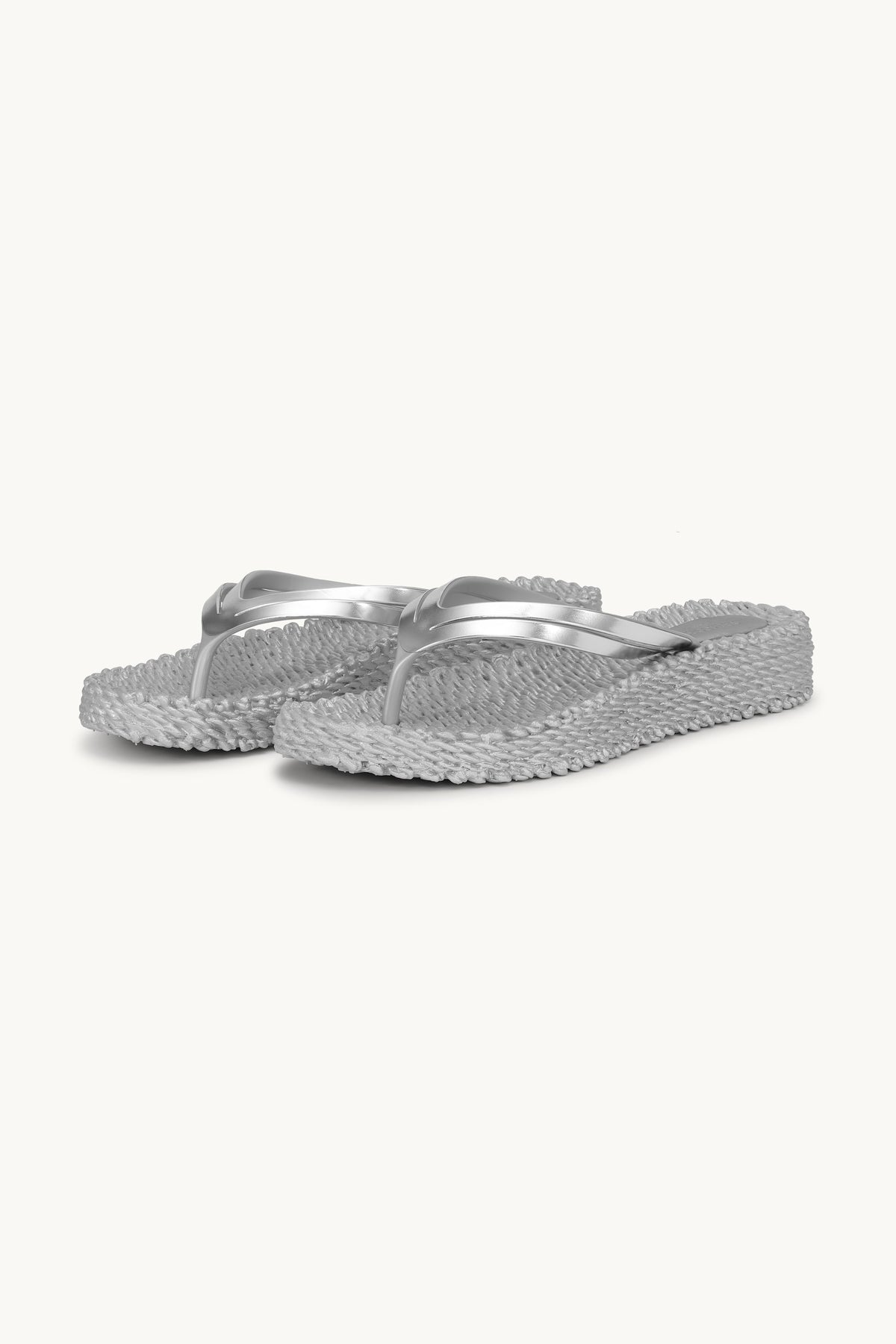 Platform Klipklapper Metallic - Silver