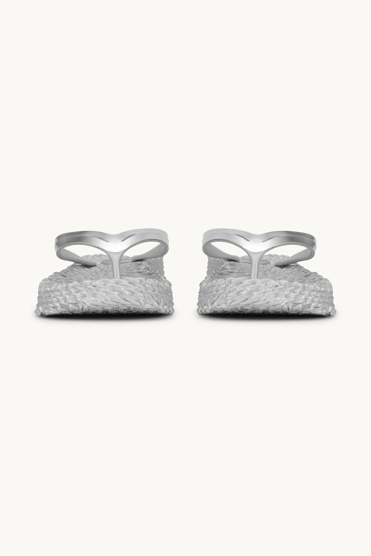 Platform Klipklapper Metallic - Silver