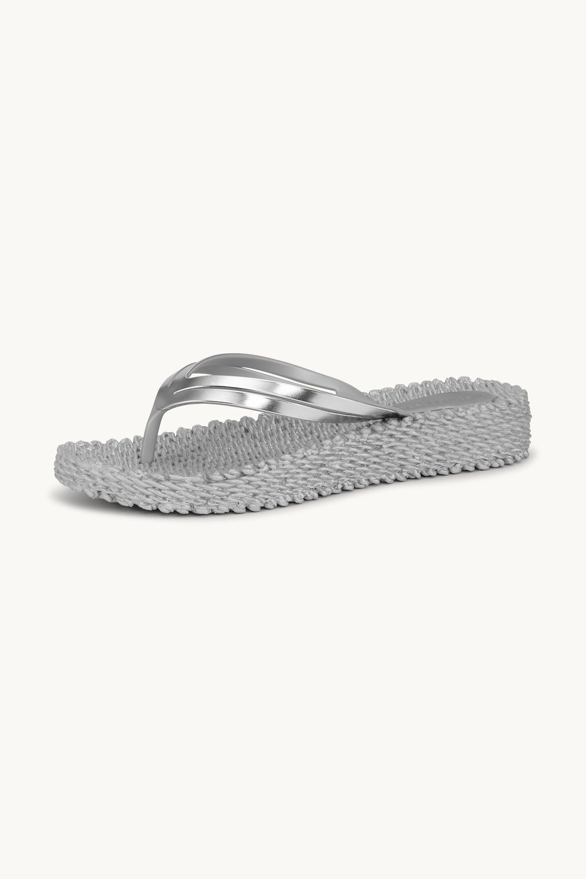 Platform Klipklapper Metallic - Silver