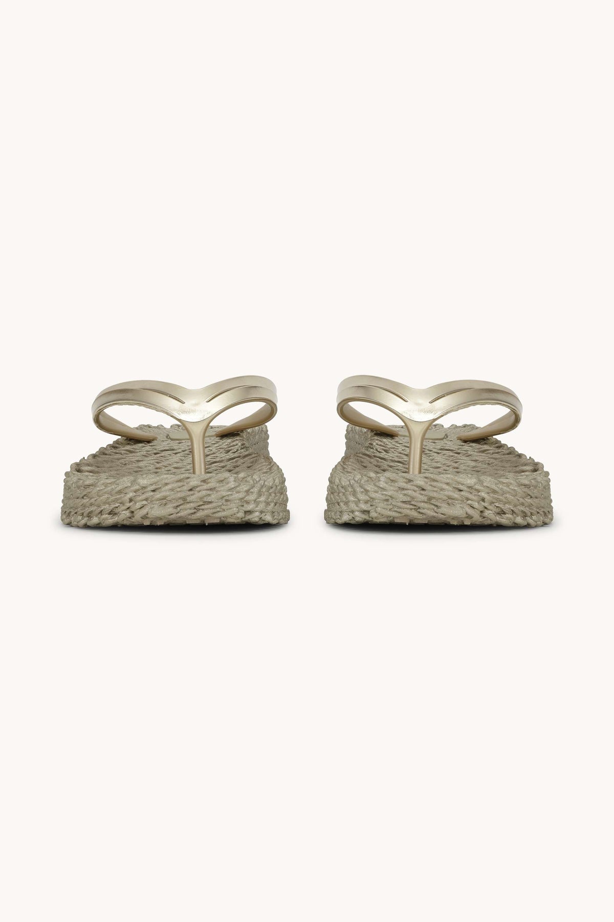 Platform Klipklapper Metallic - Platin
