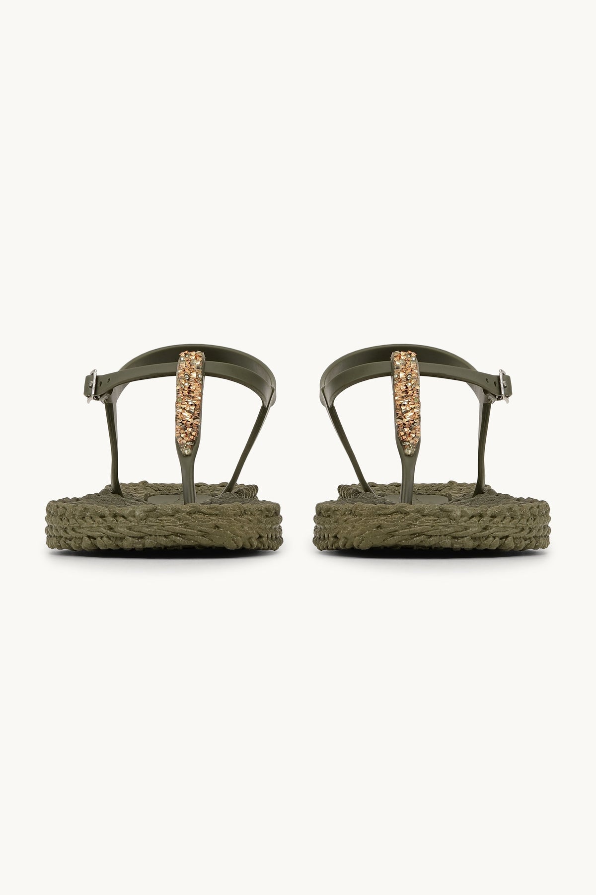 Flip Flops with Rhinestones - Army