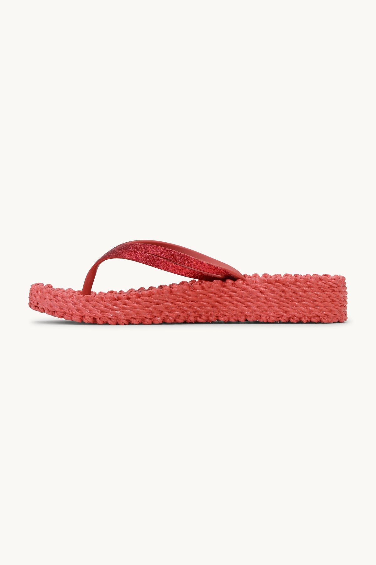 Platform Klipklapper Glitter - Baked Apple