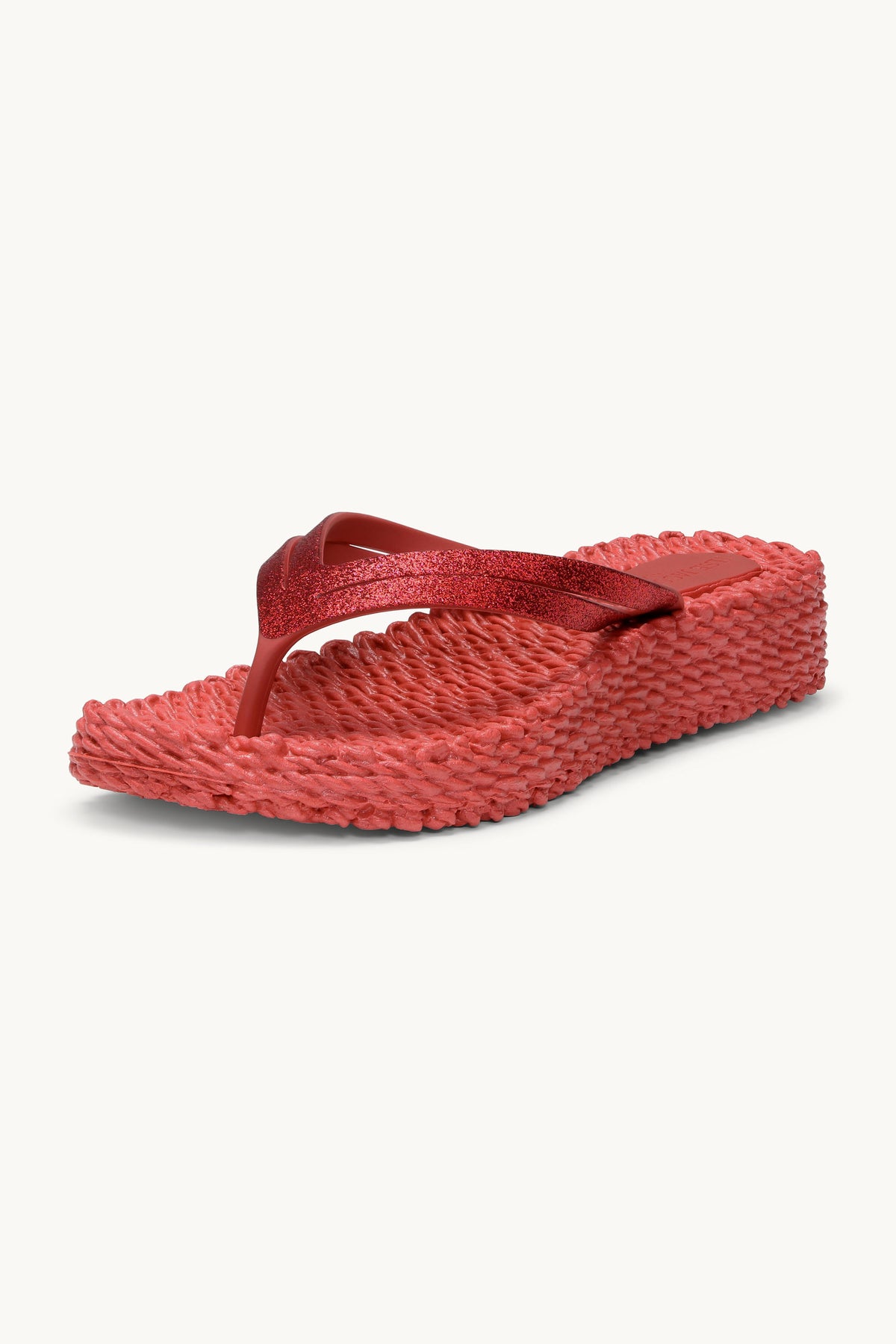 Platform Klipklapper Glitter - Baked Apple