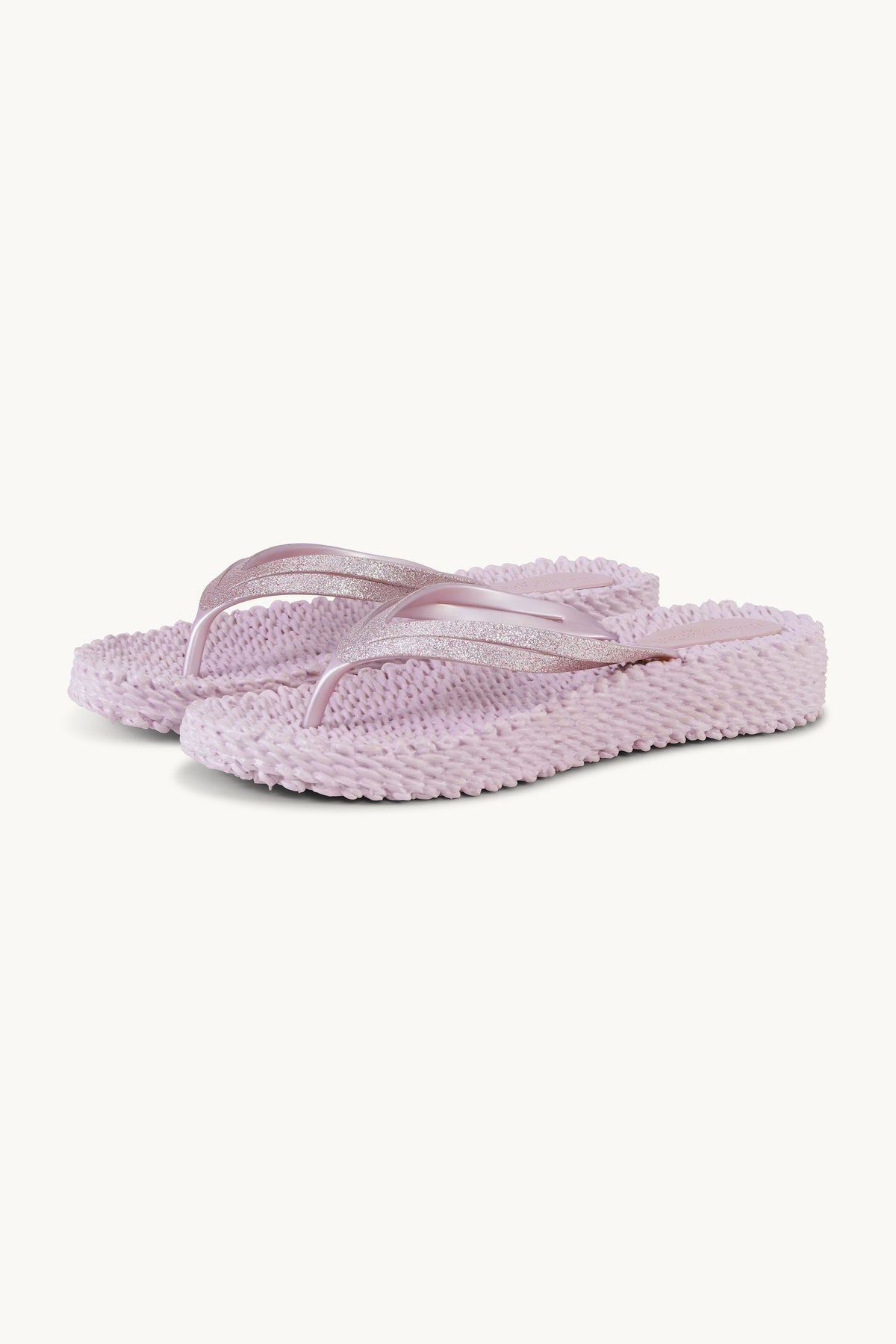 Platform Klipklapper Glitter - Mauve Shadows