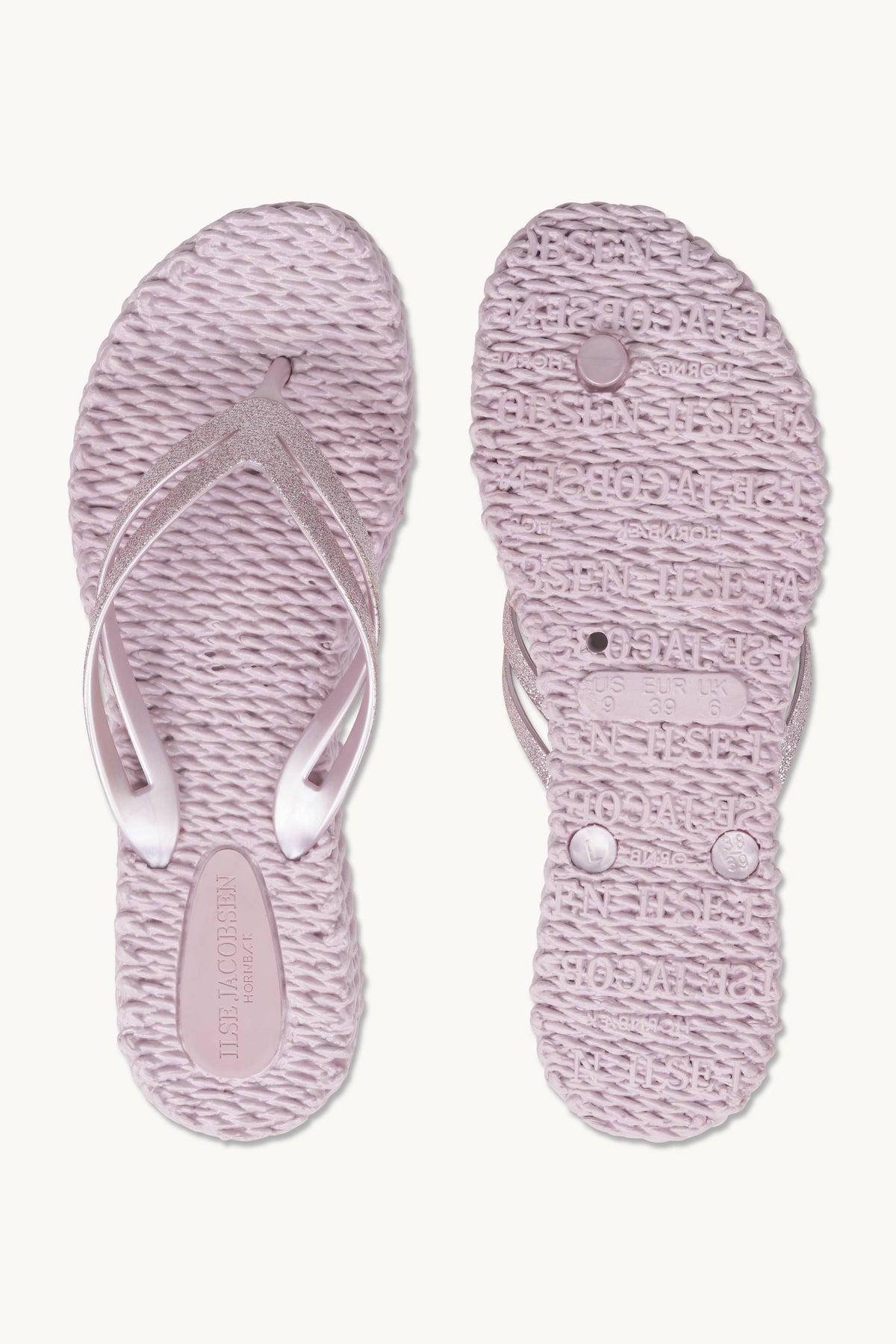 Platform Klipklapper Glitter - Mauve Shadows