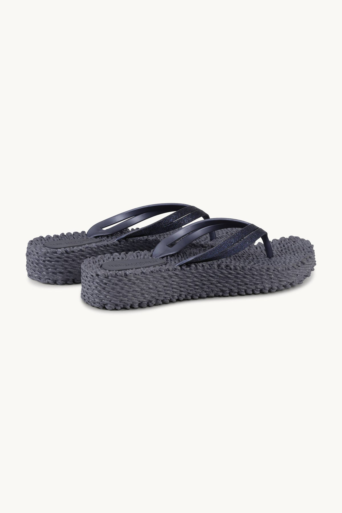 Platform Klipklapper Glitter - Ombre Blue