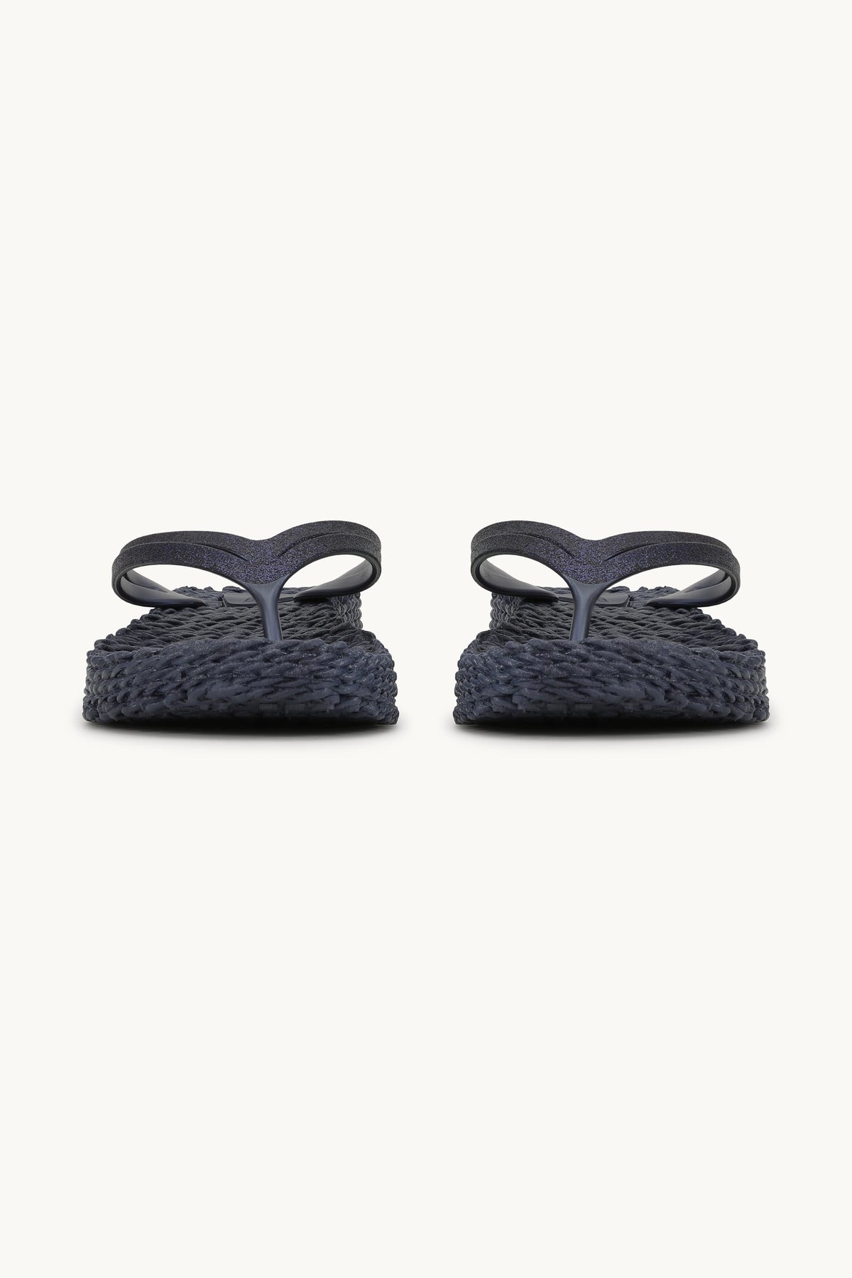 Platform Klipklapper Glitter - Indigo