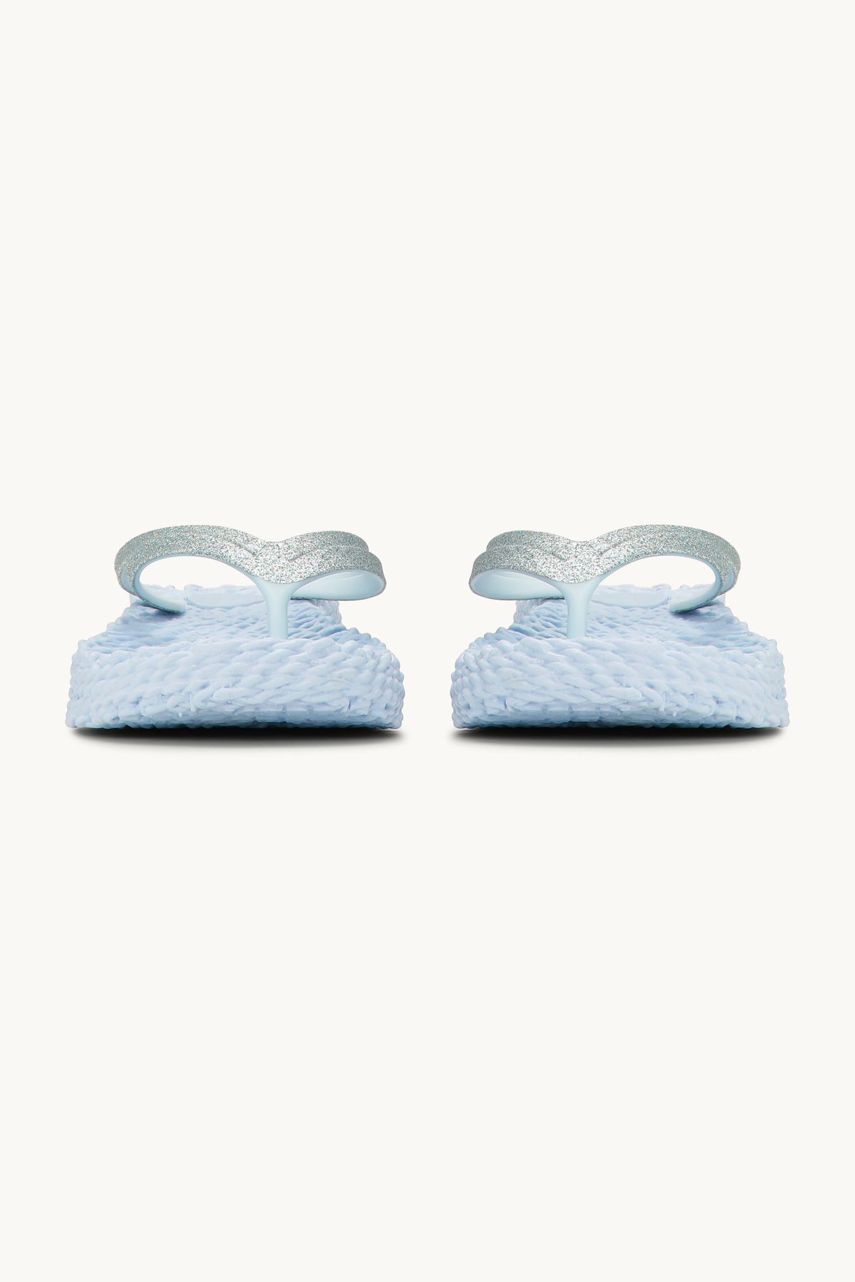 Platform Klipklapper Glitter - Blue Bell