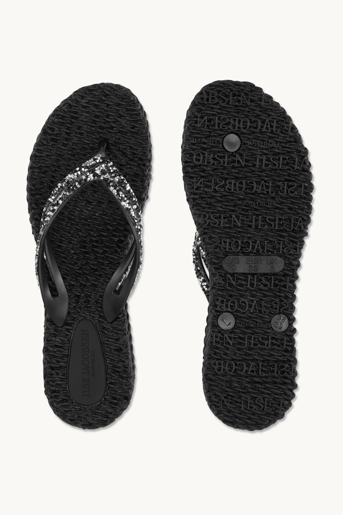 Platform Klipklapper Glimmersten - Black