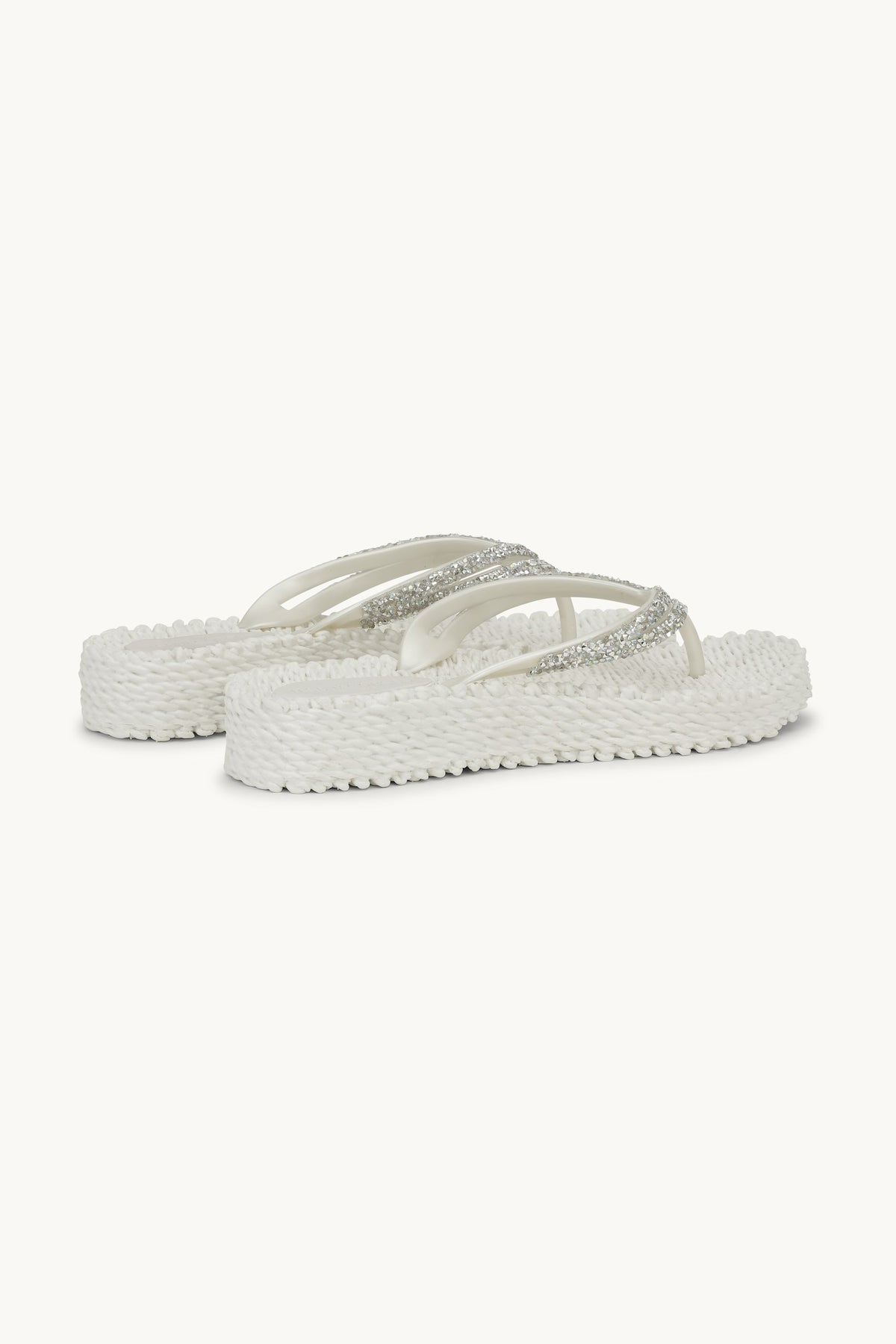 Platform Klipklapper Glimmersten - Creme