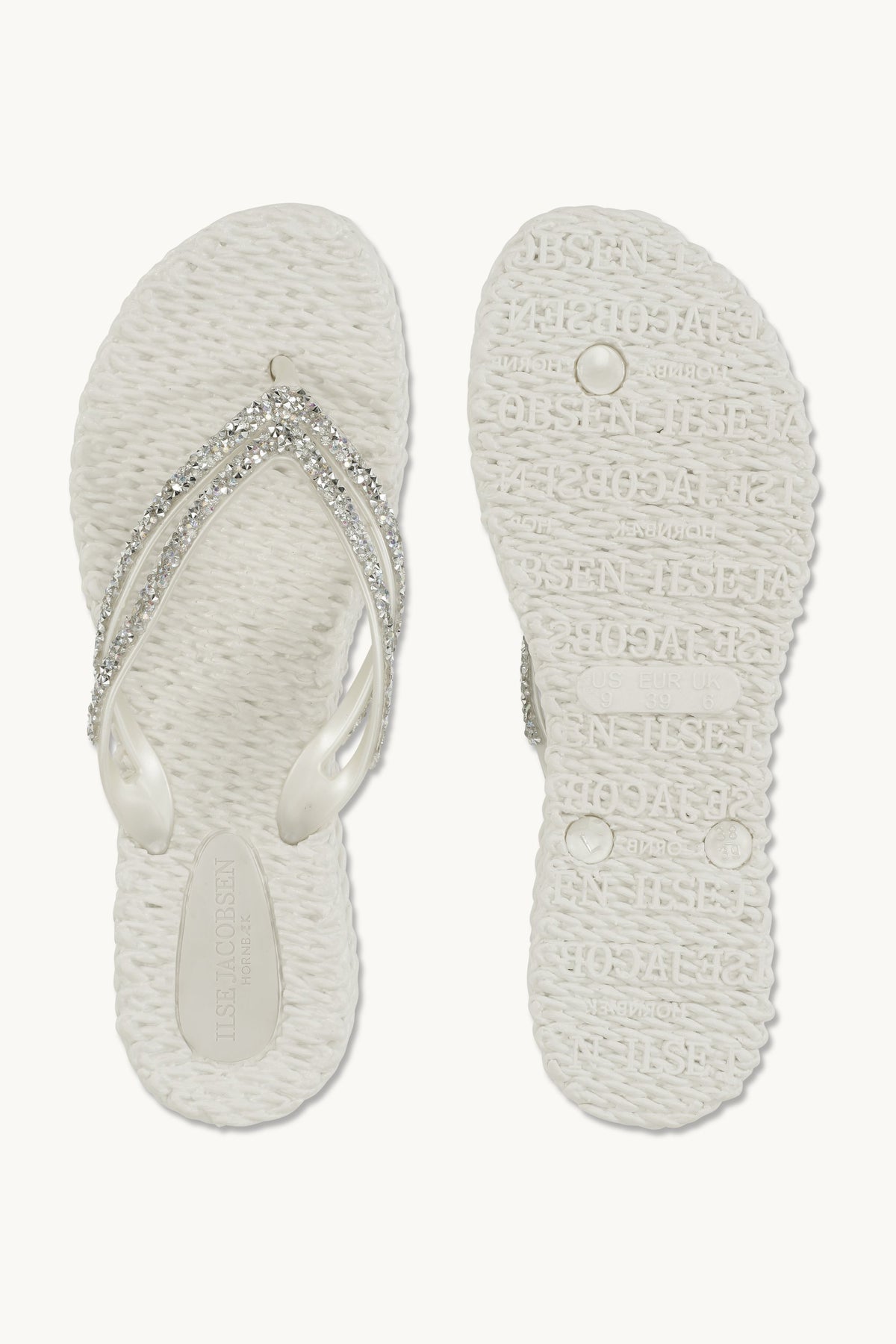 Platform Klipklapper Glimmersten - Creme