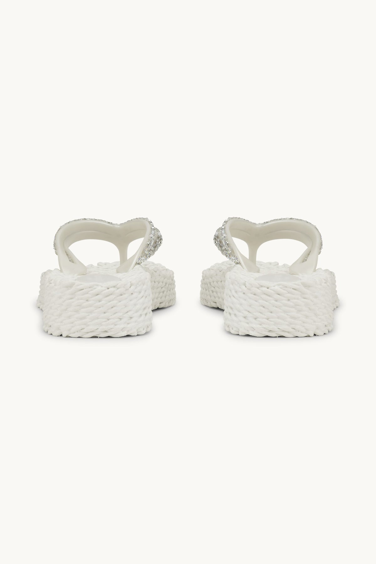 Platform Klipklapper Glimmersten - Creme