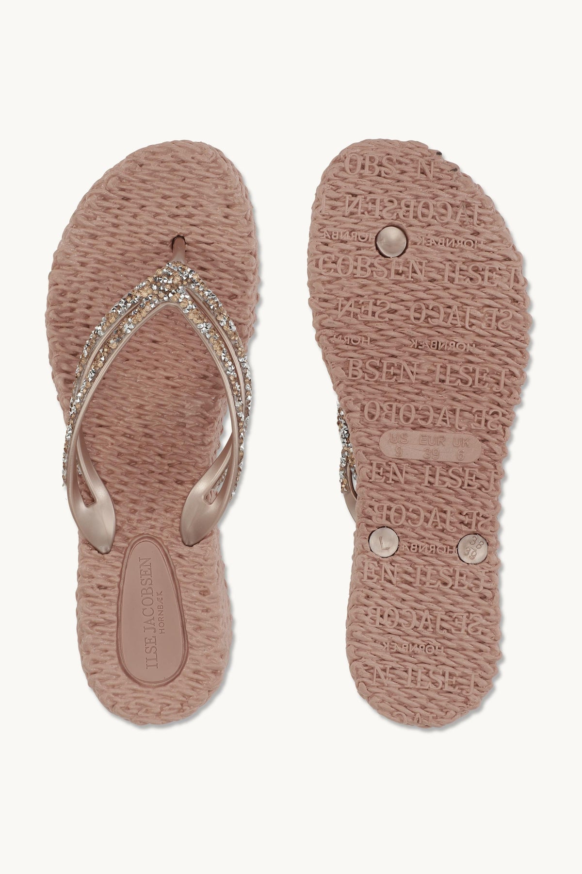 Platform Klipklapper Glimmersten - Misty Rose