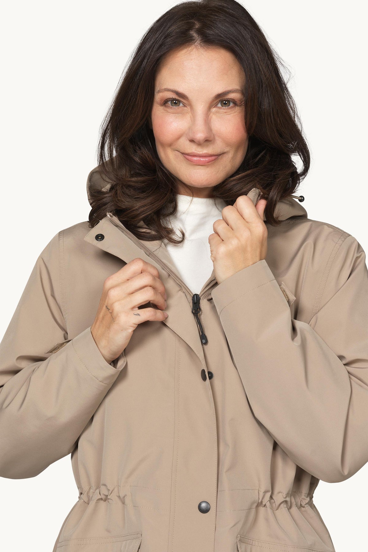 Softshell Regnfrakke - Greige