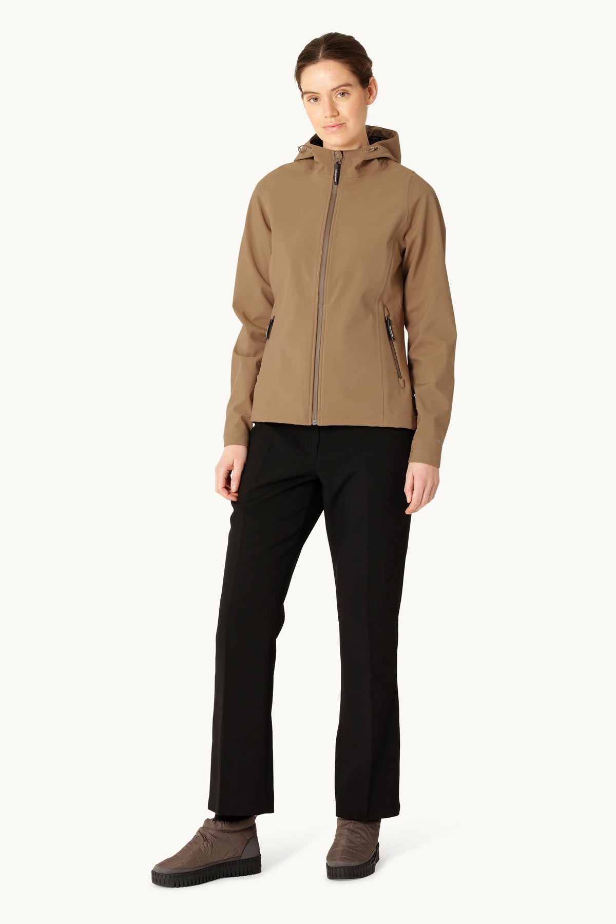 Short Softshell Raincoat - Mocca