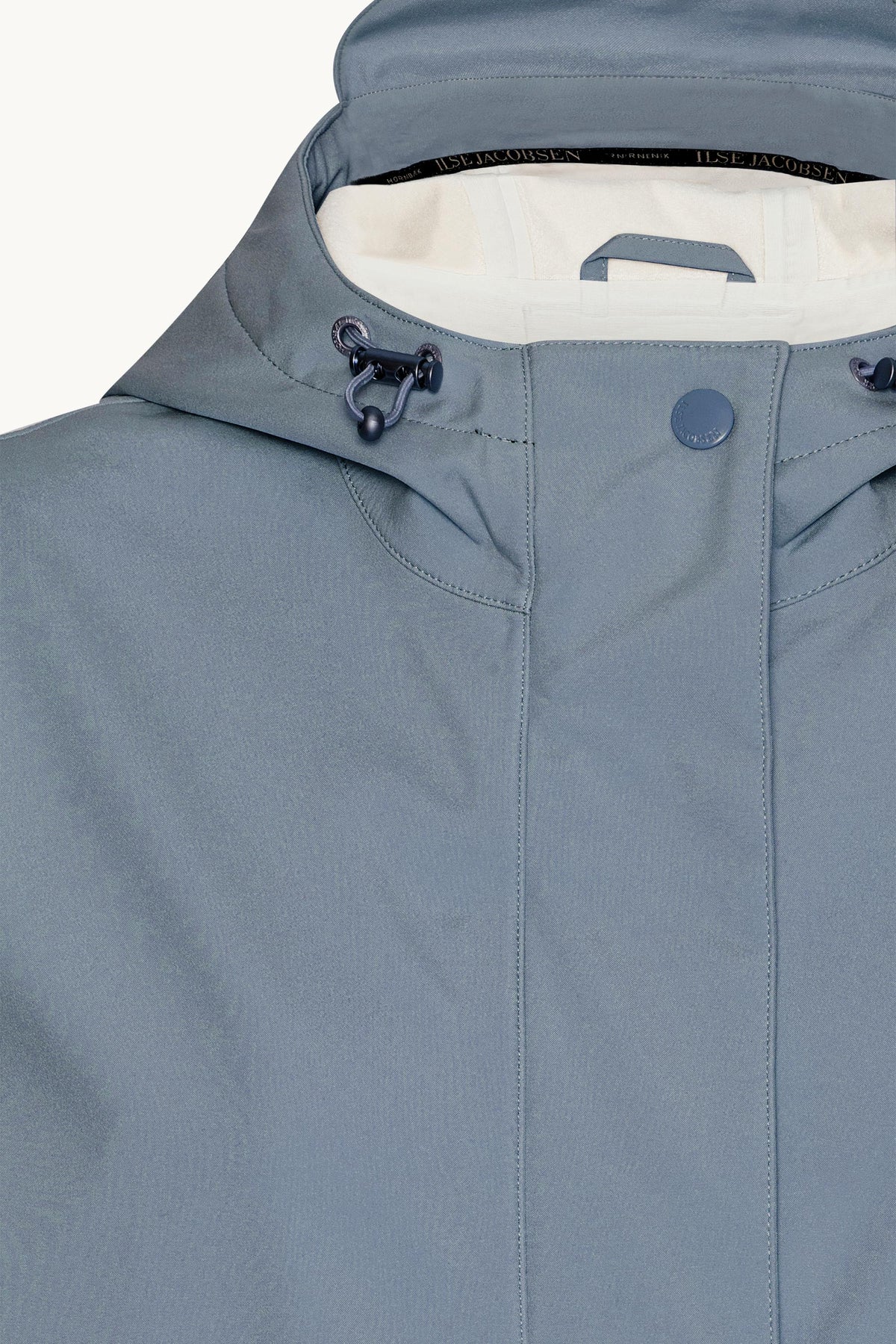 Long Softshell Raincoat - Grey Blue