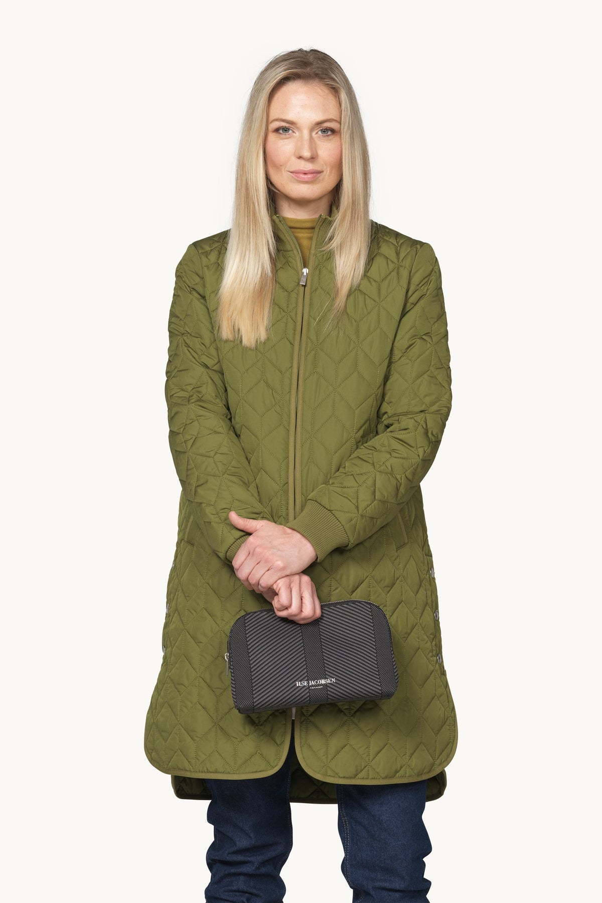Strikket Makeup Taske - Black Gun metal