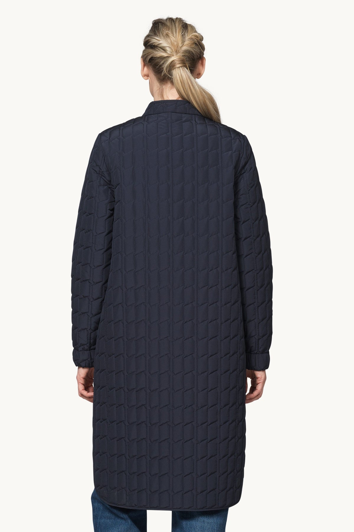 Quiltet Frakke - Dark Indigo