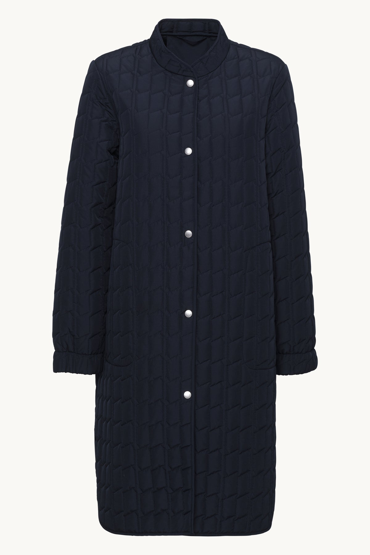 Quiltet Frakke - Dark Indigo