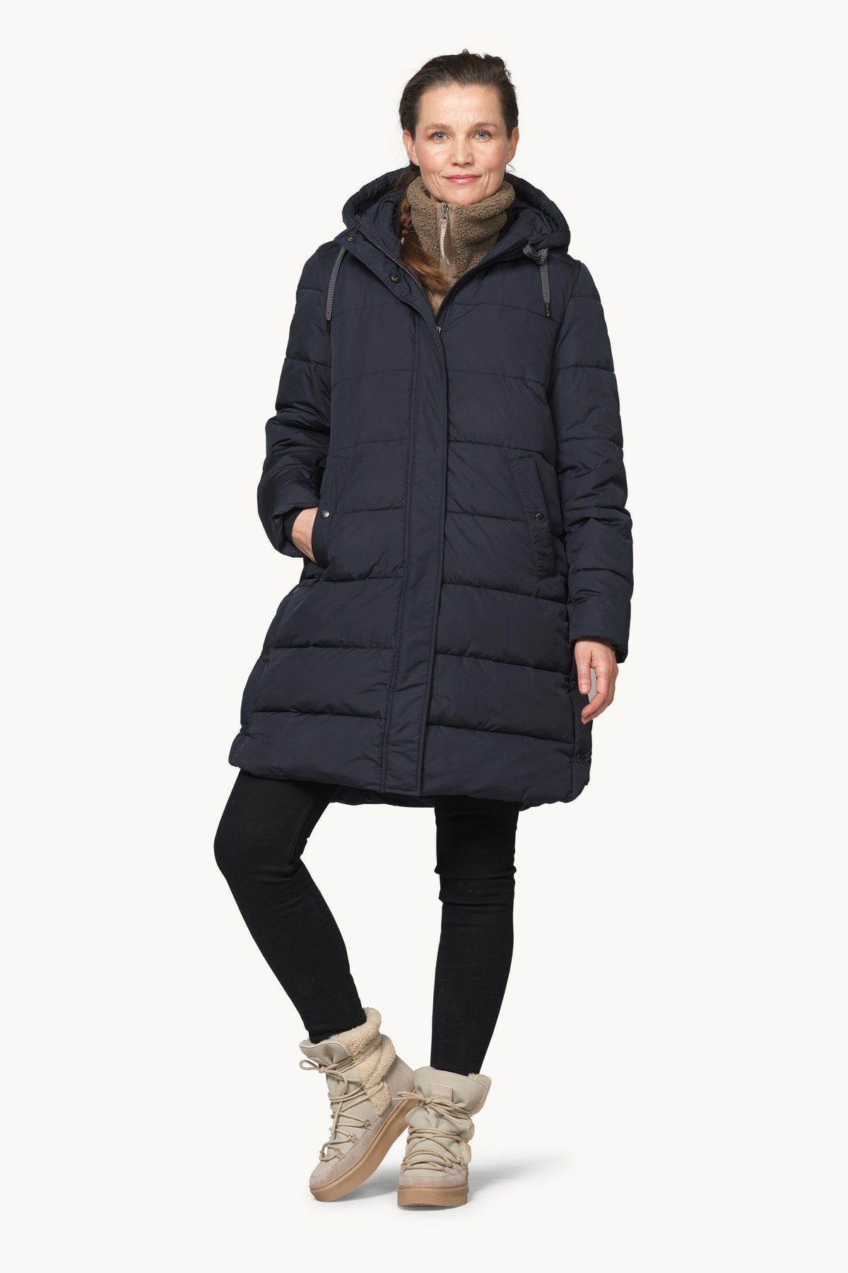 Vatteret Frakke - Dark Indigo