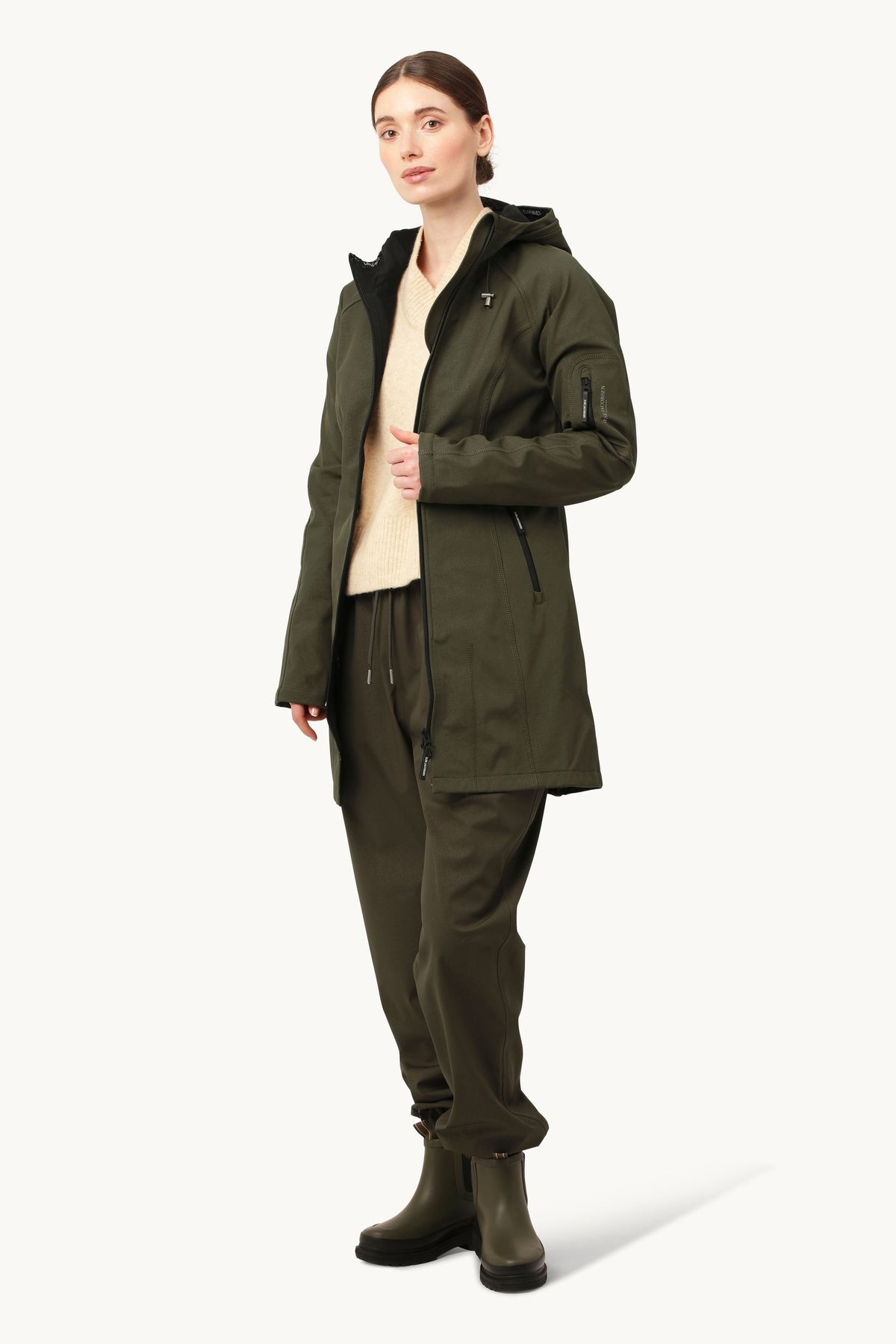 Softshell Regnjakke - Army