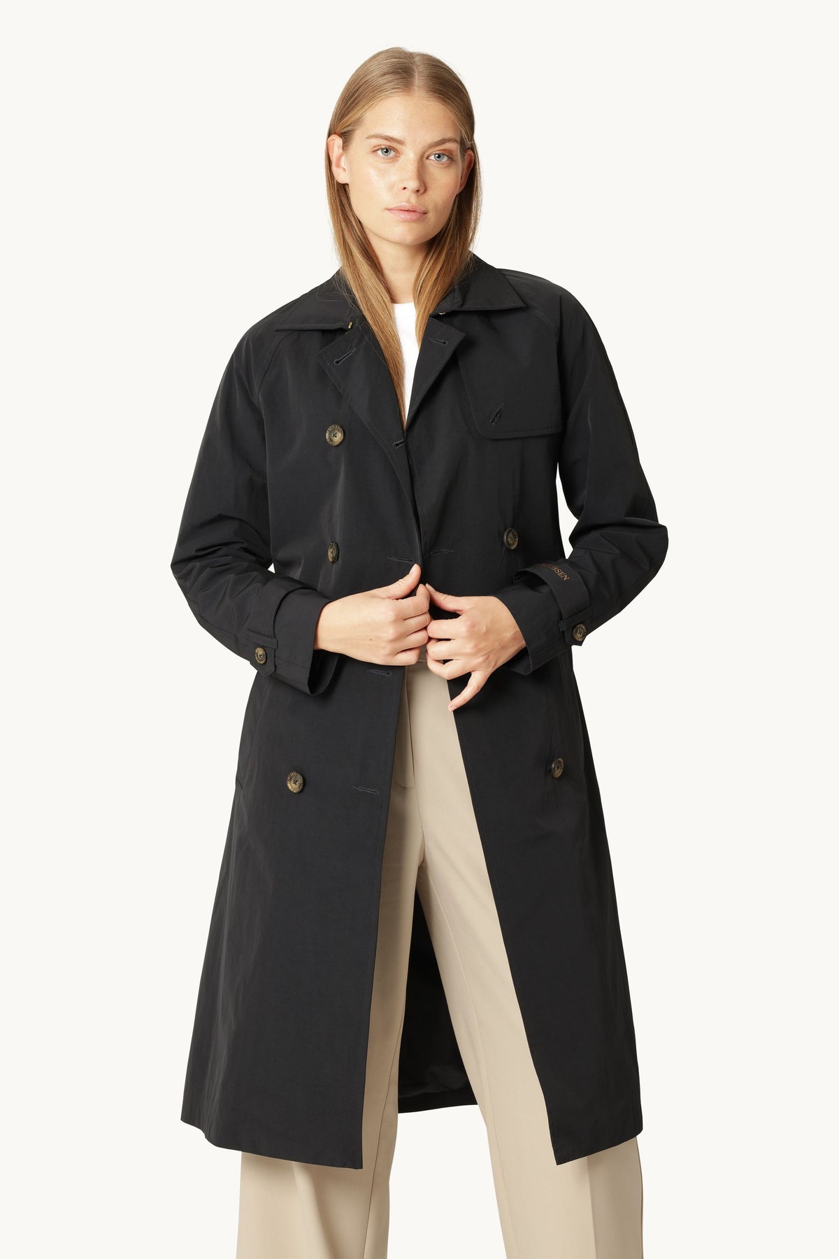 Teknisk Regnfrakke Trench - Dark Indigo