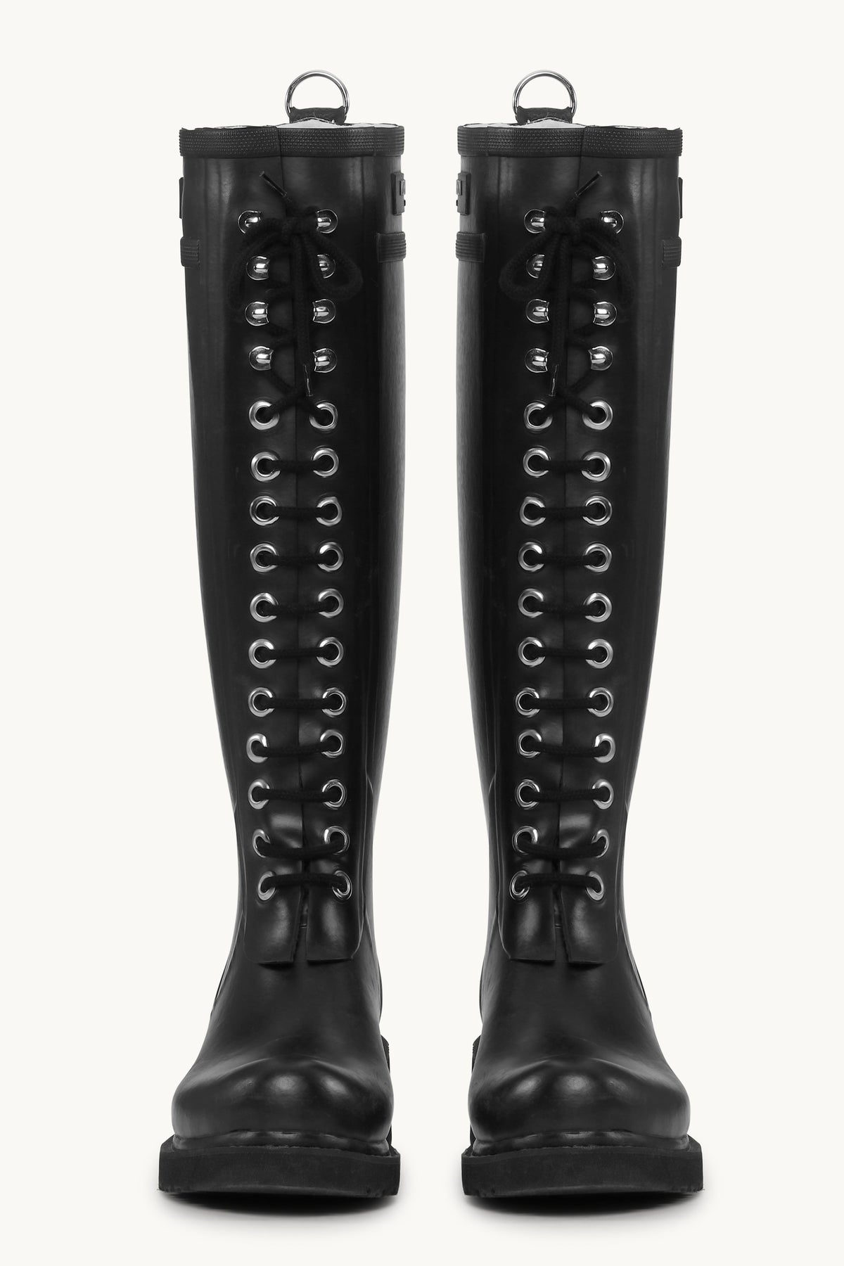 Long Rubber Boots - Black Black