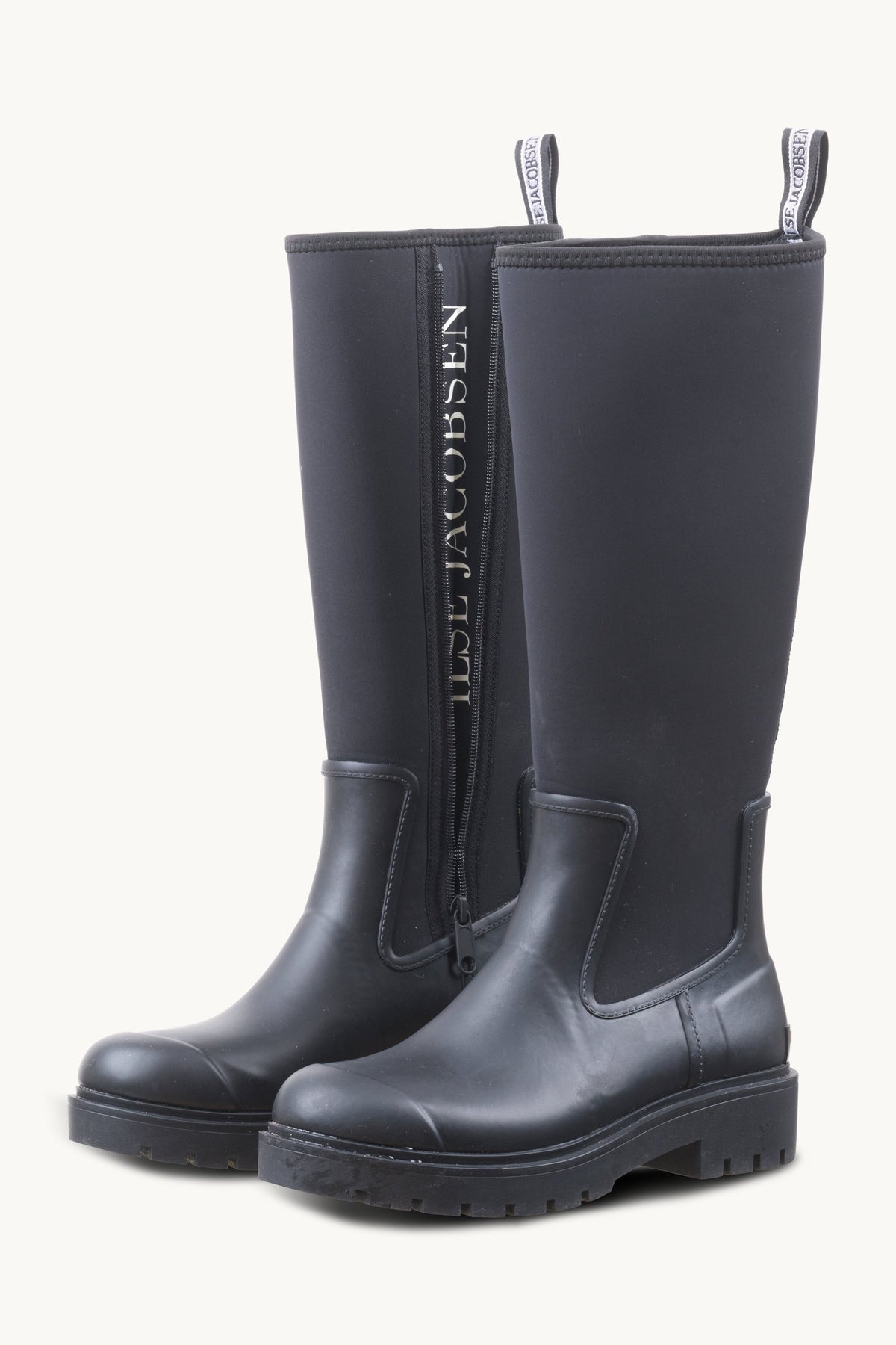 Høje Gummistøvler Neopren - Black Black