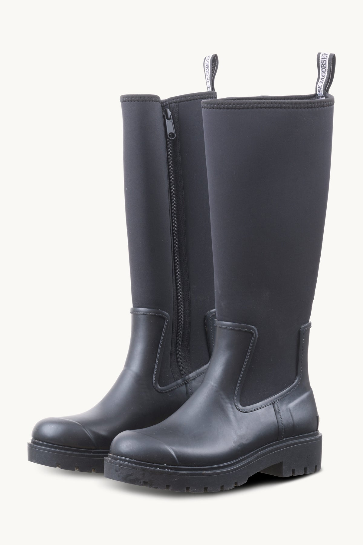 Høje Gummistøvler Neopren - Black Black