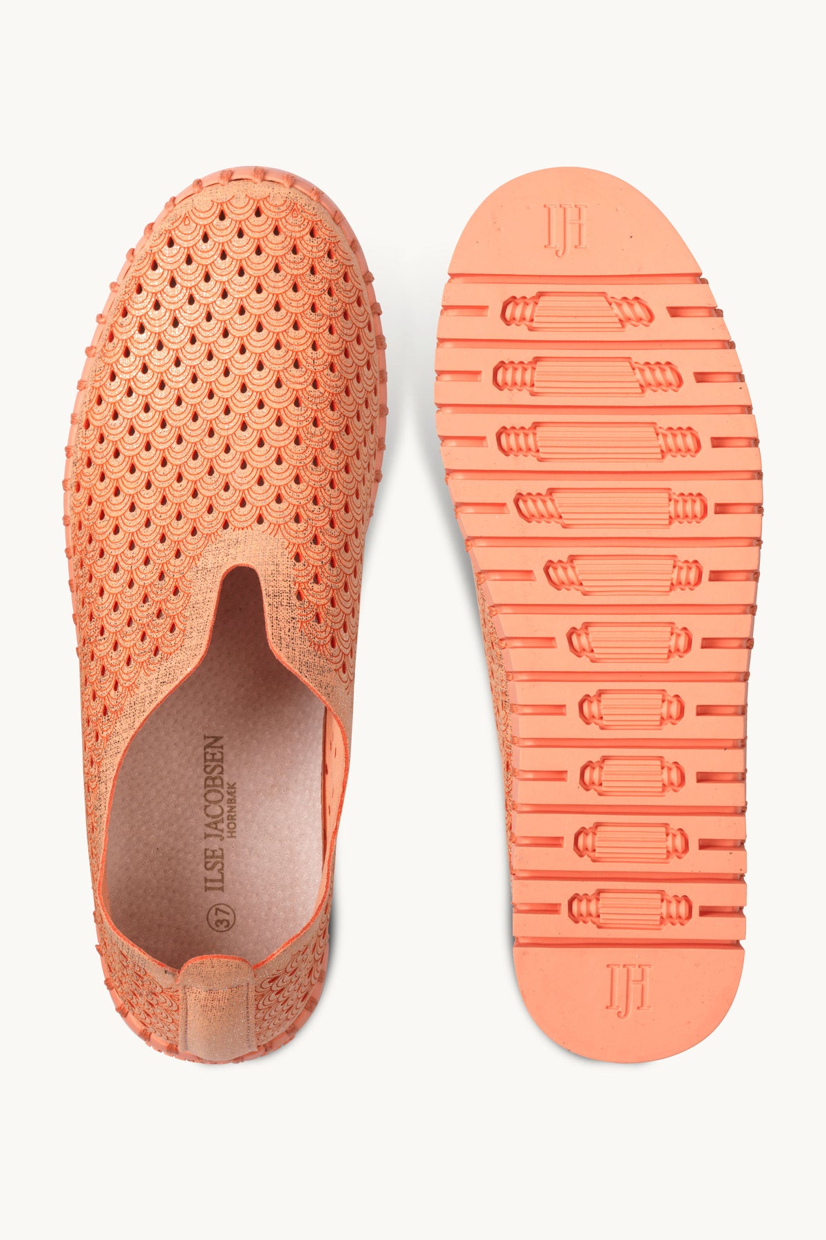 Tulip Sko Glitter - Peach Peach