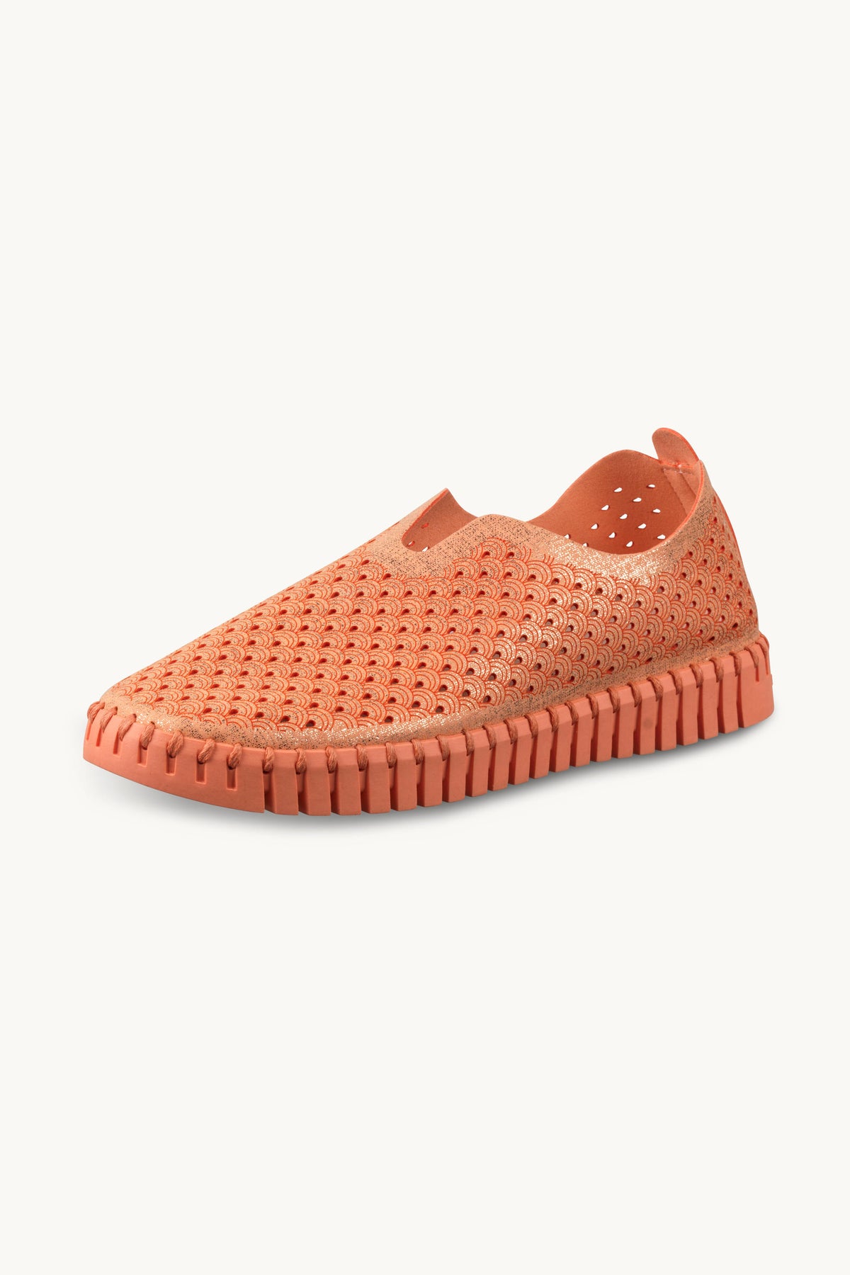Tulip Sko Glitter - Peach Peach