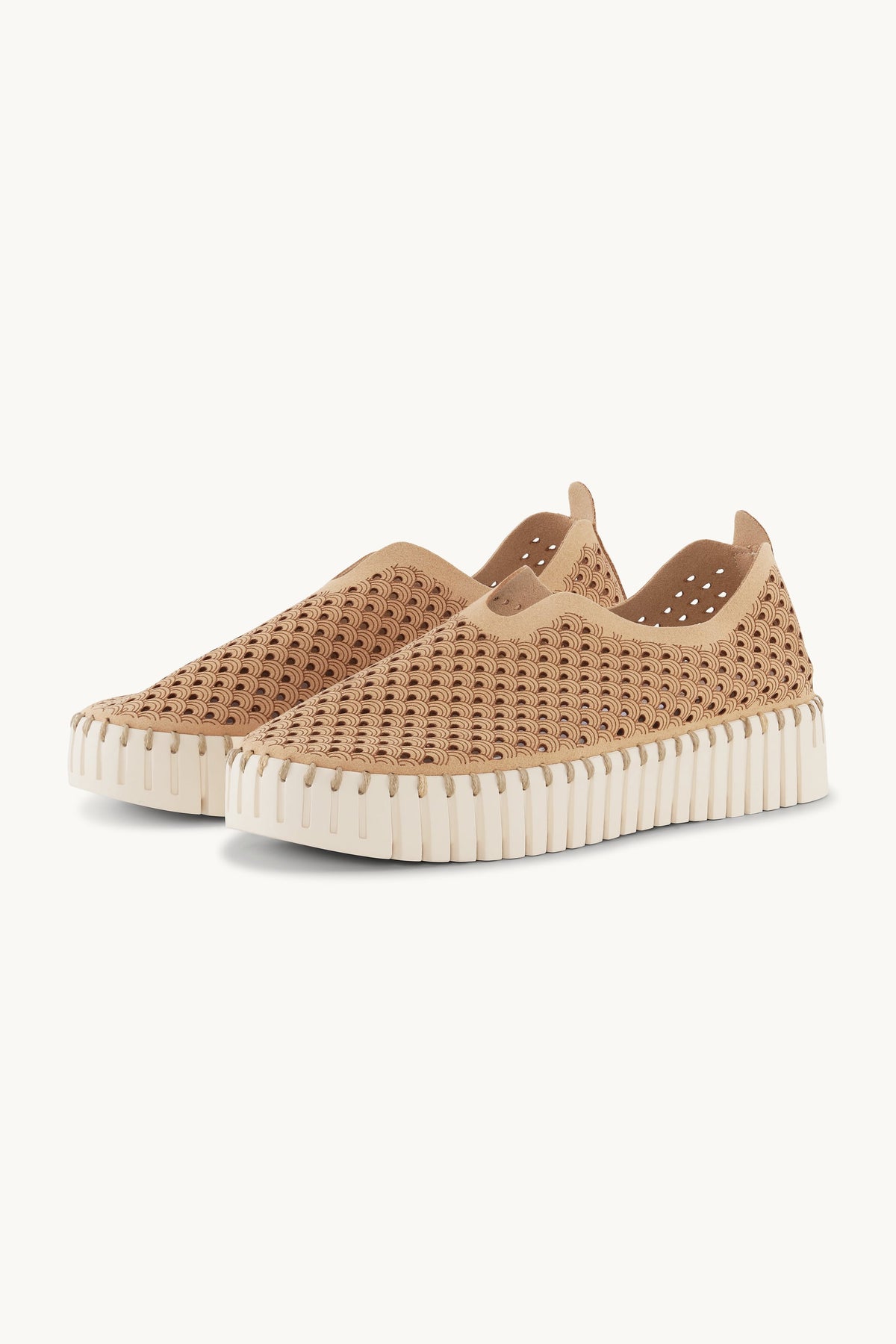 Platform Tulip Sko - Latte