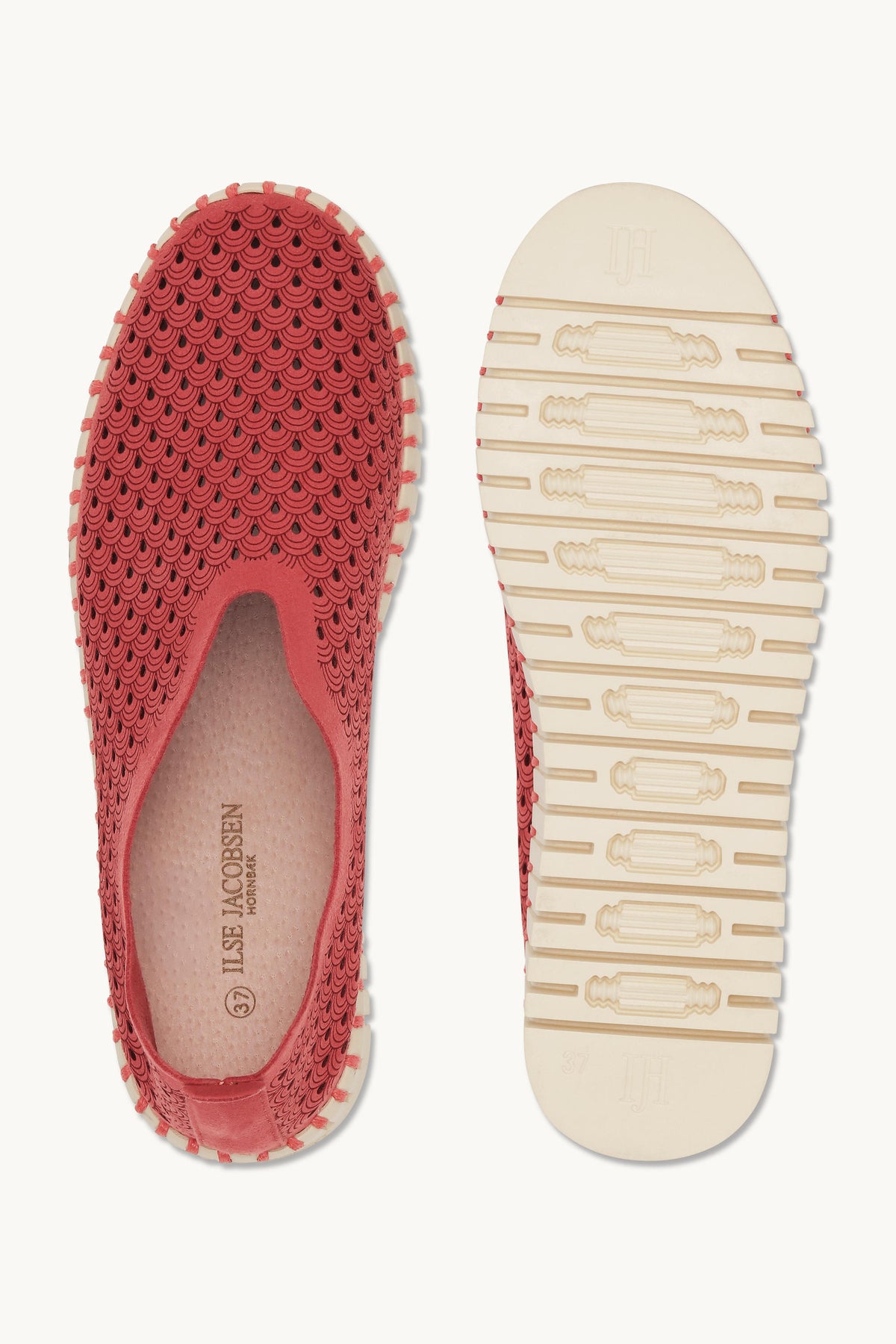 Platform Tulip Sko - Baked Apple Pearled Ivory