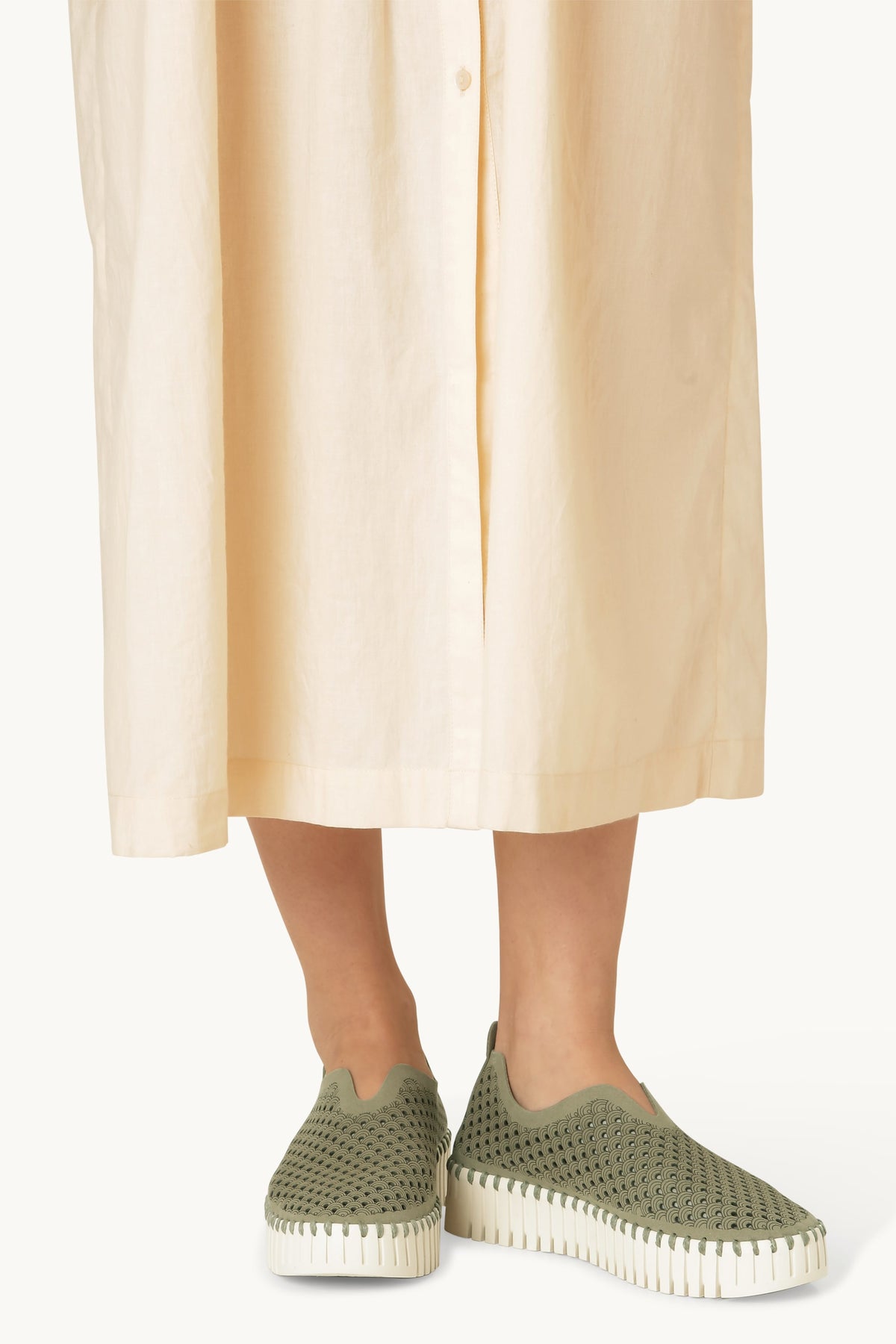 Platform Tulip Sko - Army