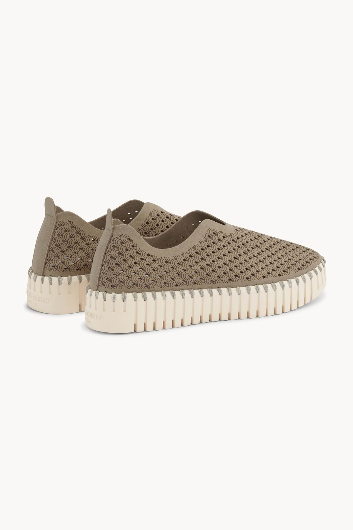 Platform Tulip Sko - Coriander Pearled Ivory