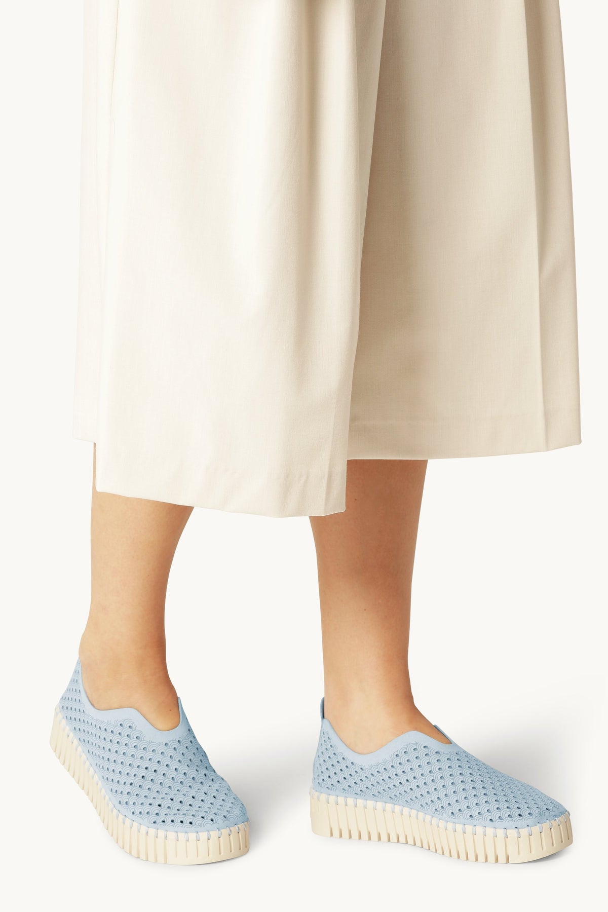 Platform Tulip Sko - Ash Blue