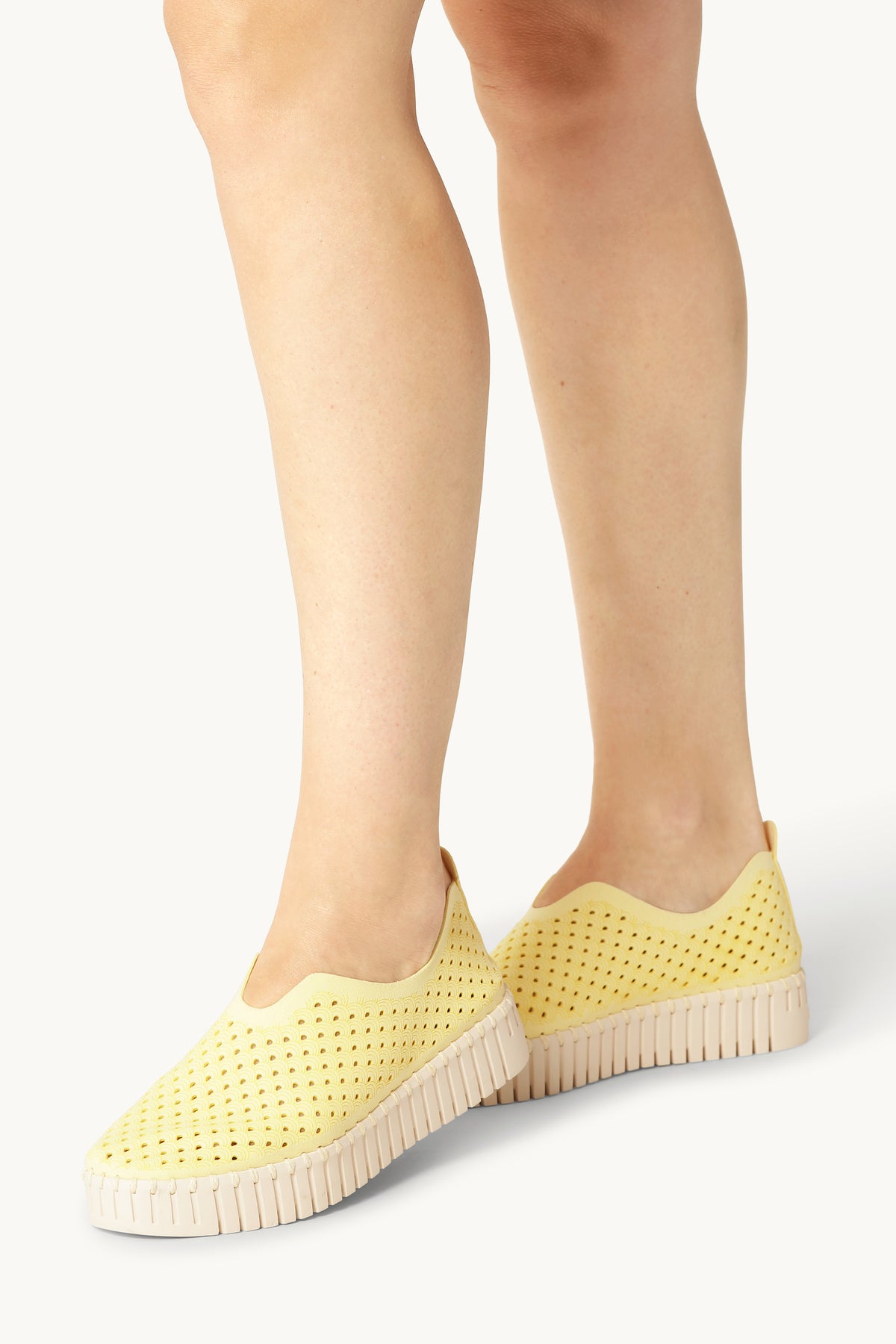 Platform Tulip Sko - Lemon Drop